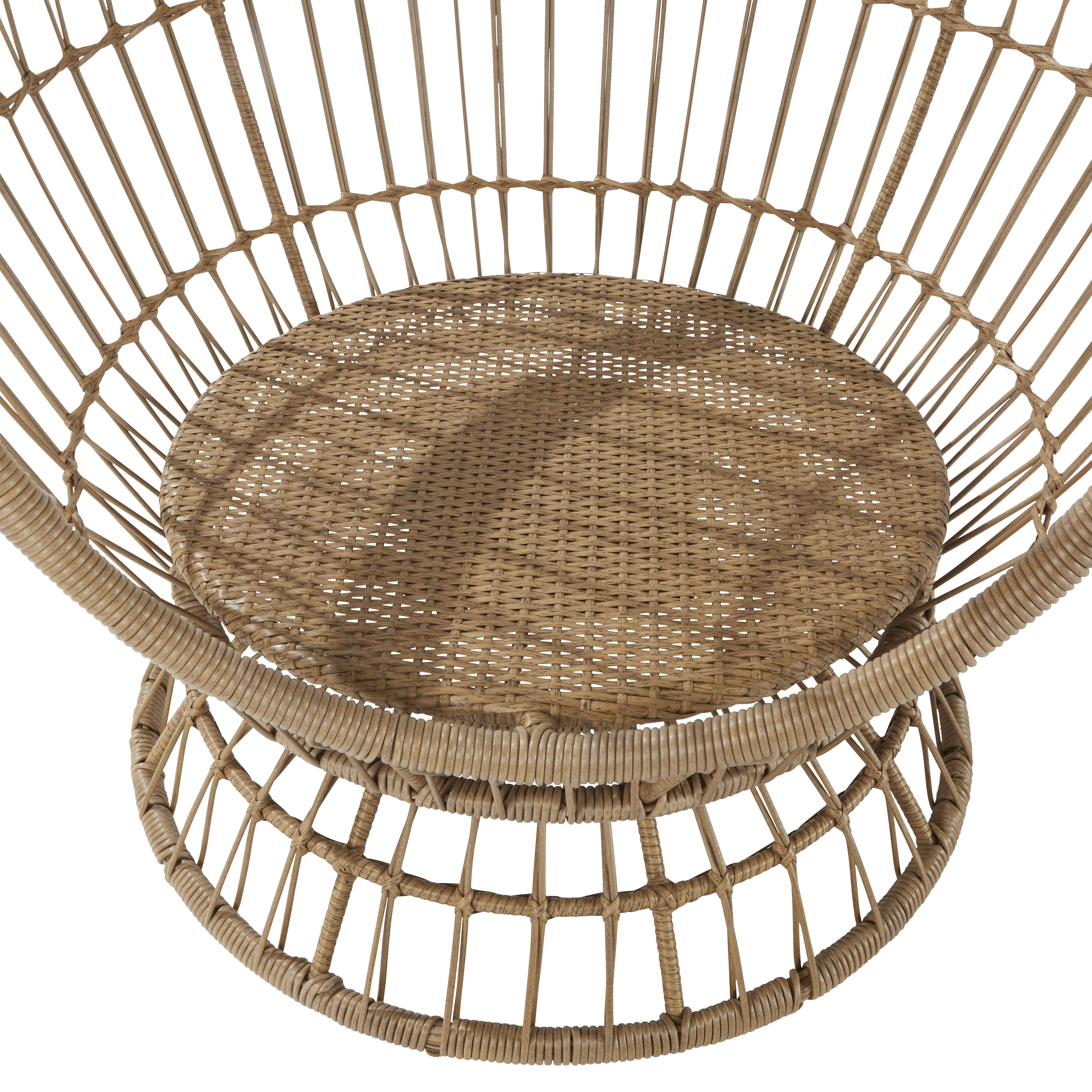 Cadeira ovo relax aço bege Juno Naterial - 8