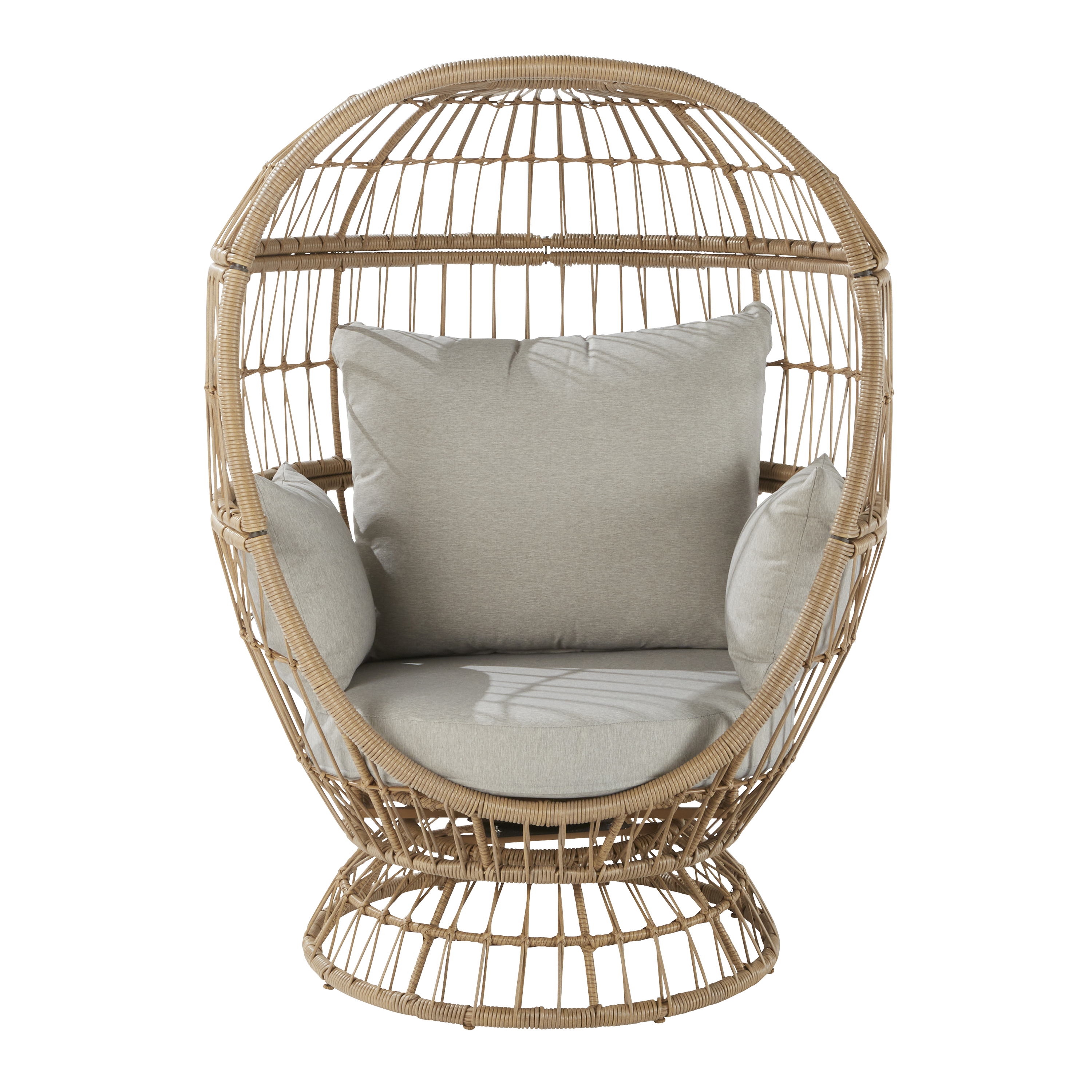 Cadeira ovo relax aço bege Juno Naterial - 3