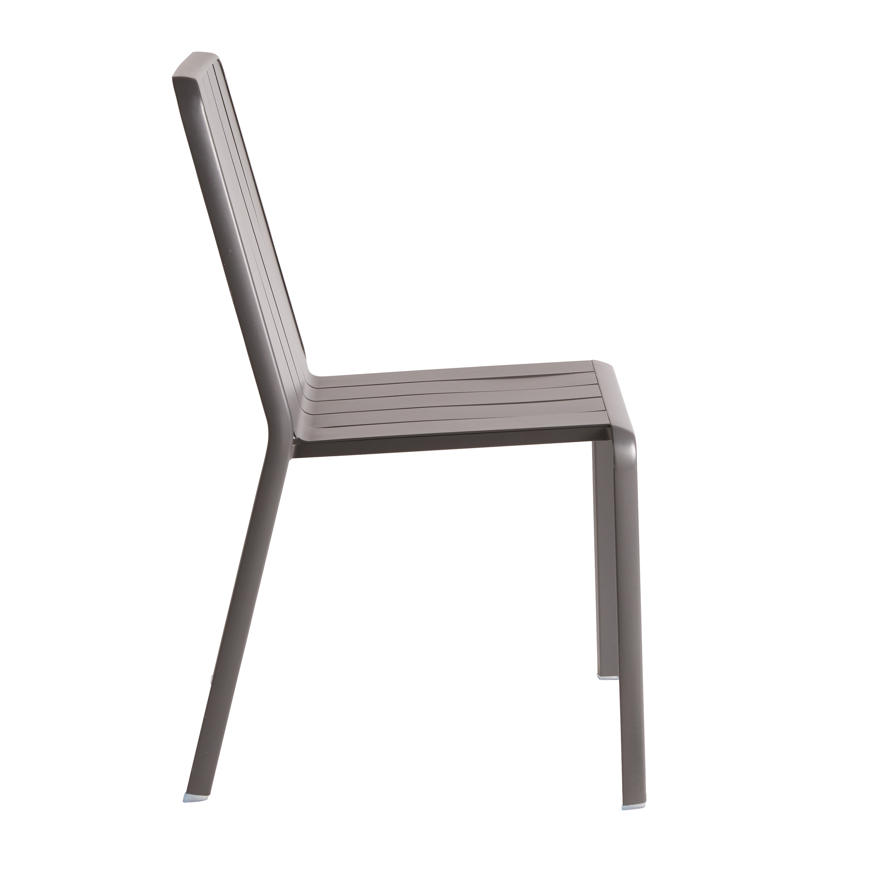 Sedia da giardino Idaho NATERIAL, struttura in alluminio grigio, seduta in alluminio antracite - 7