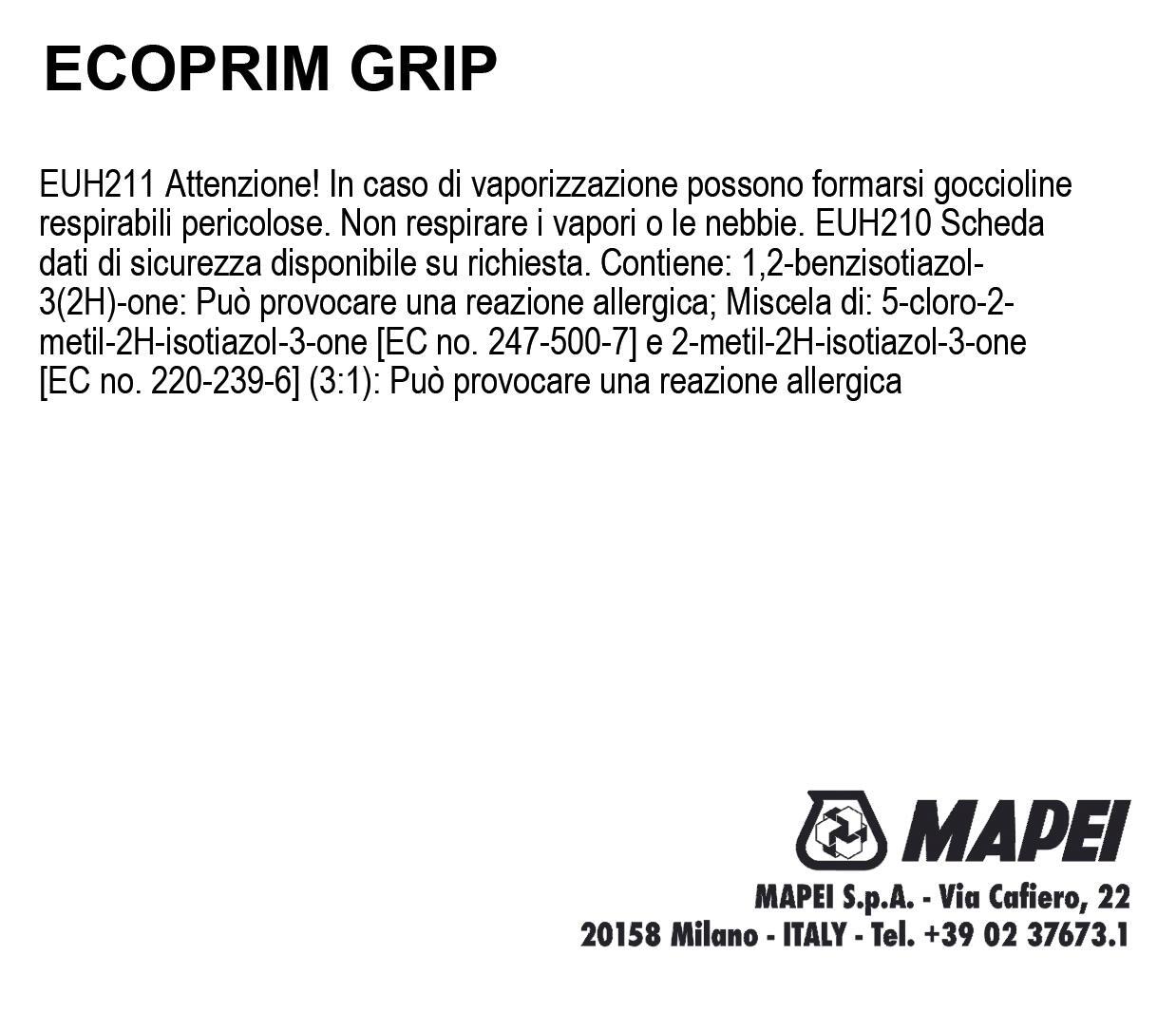 Primer aggrappante universale all'acqua MAPEI Eco Prim Grip 5 Kg - 3
