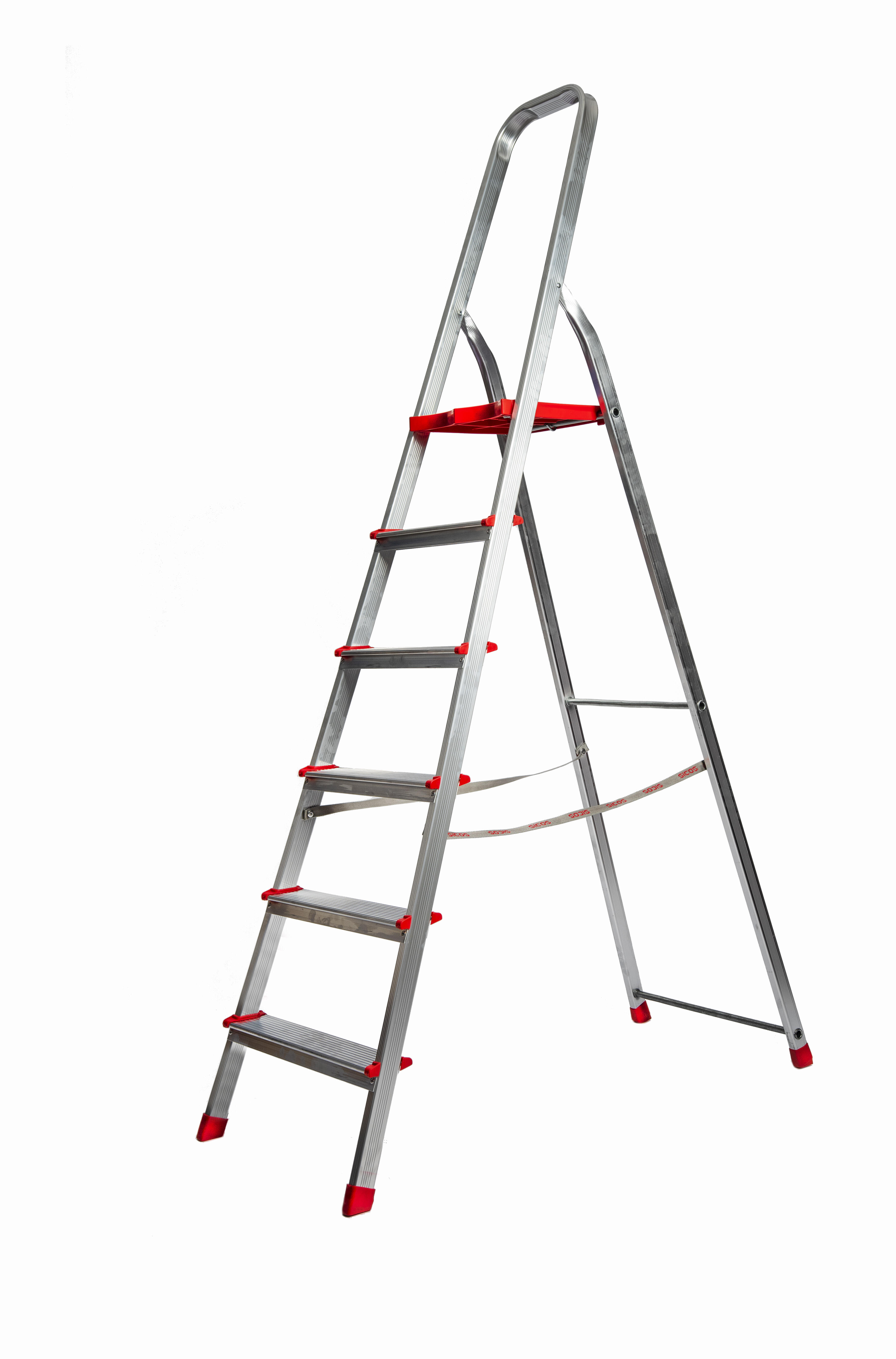 Scala Multiuso UISEBRT 6 In 1 - Pieghevole In Alluminio, 4x4 Gradini, Piattaforma, Portata 150 Kg, Ideale Per Casa E Giardino - Foto 12