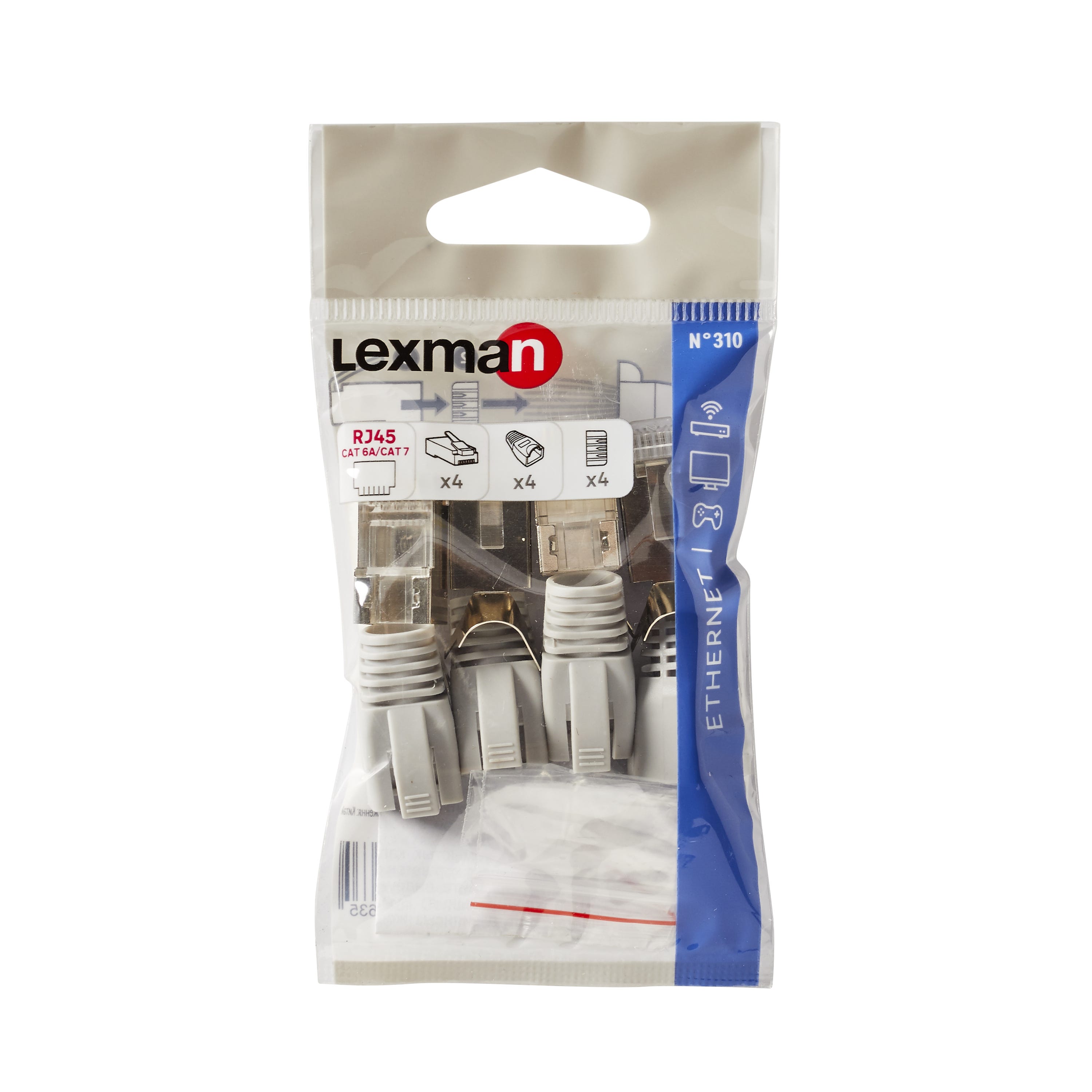Connecteur RJ45 CAT7 S/FTP - pour câble rigide - sans outil , pour seulement 9,27 Connecteur RJ45 CAT7 S/FTP - pour câble rigide - sans outil , pour seulement 9,27