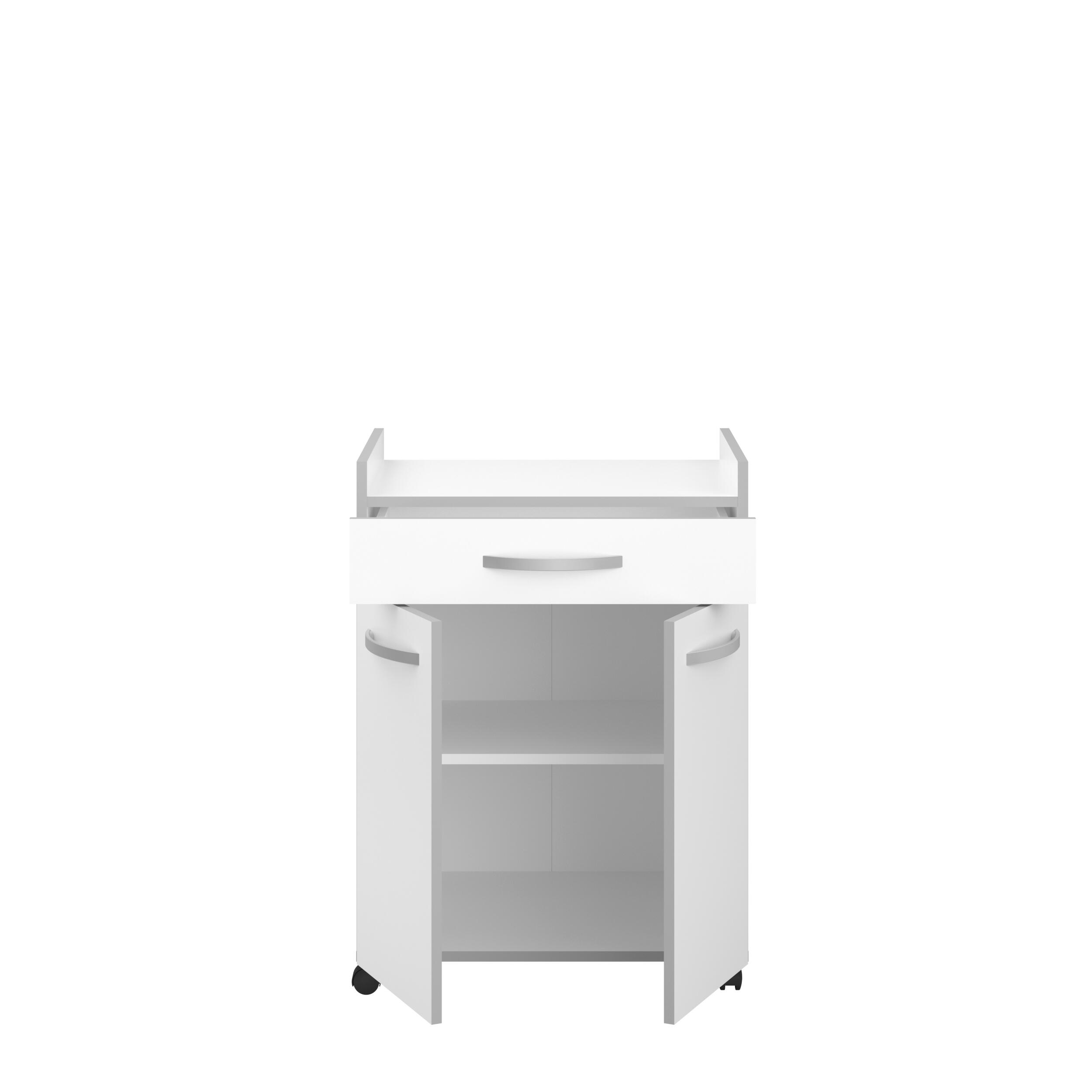 Mueble bajo de cocina Essentiel blanco mate 2 puertas y 1 cajón 60 x 81.5 cm - 5