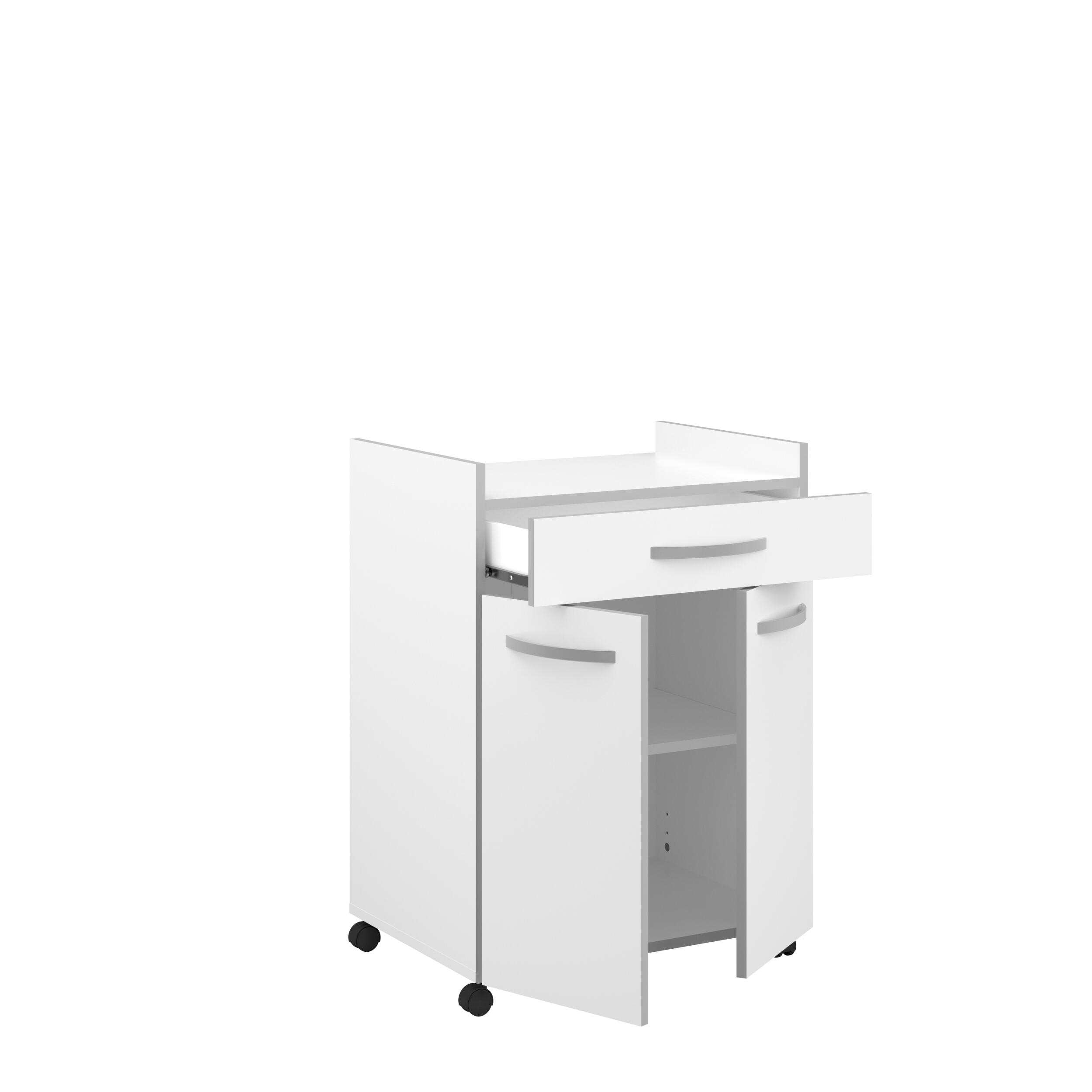 Mueble bajo de cocina Essentiel blanco mate 2 puertas y 1 cajón 60 x 81.5 cm - 3