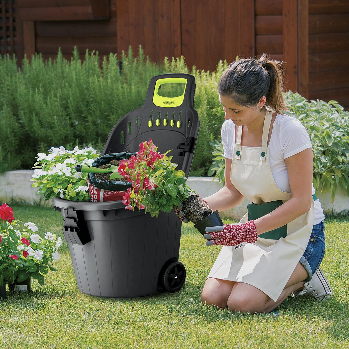 Carriola STEFANPLAST Helpy Cart grigio 50 L - 2