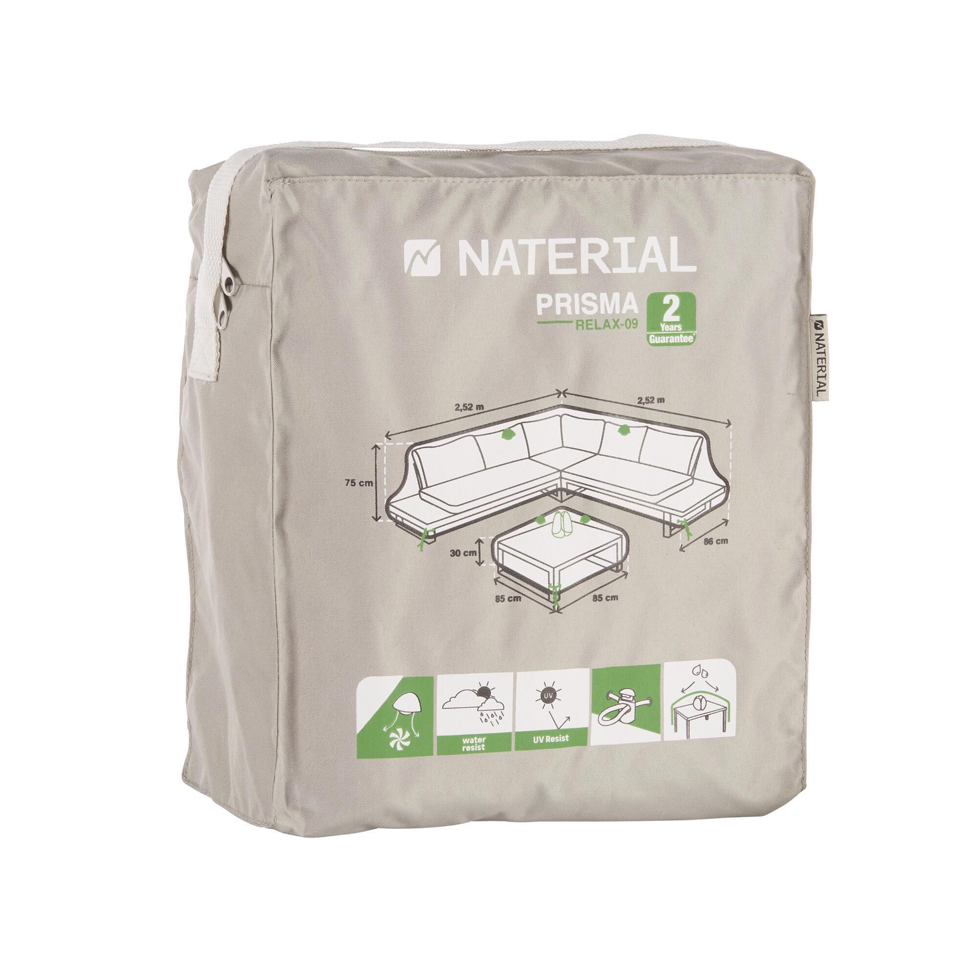 Funda protectora NATERIAL Prisma para set San Diego de poliéster 252x252x75 cm - 3