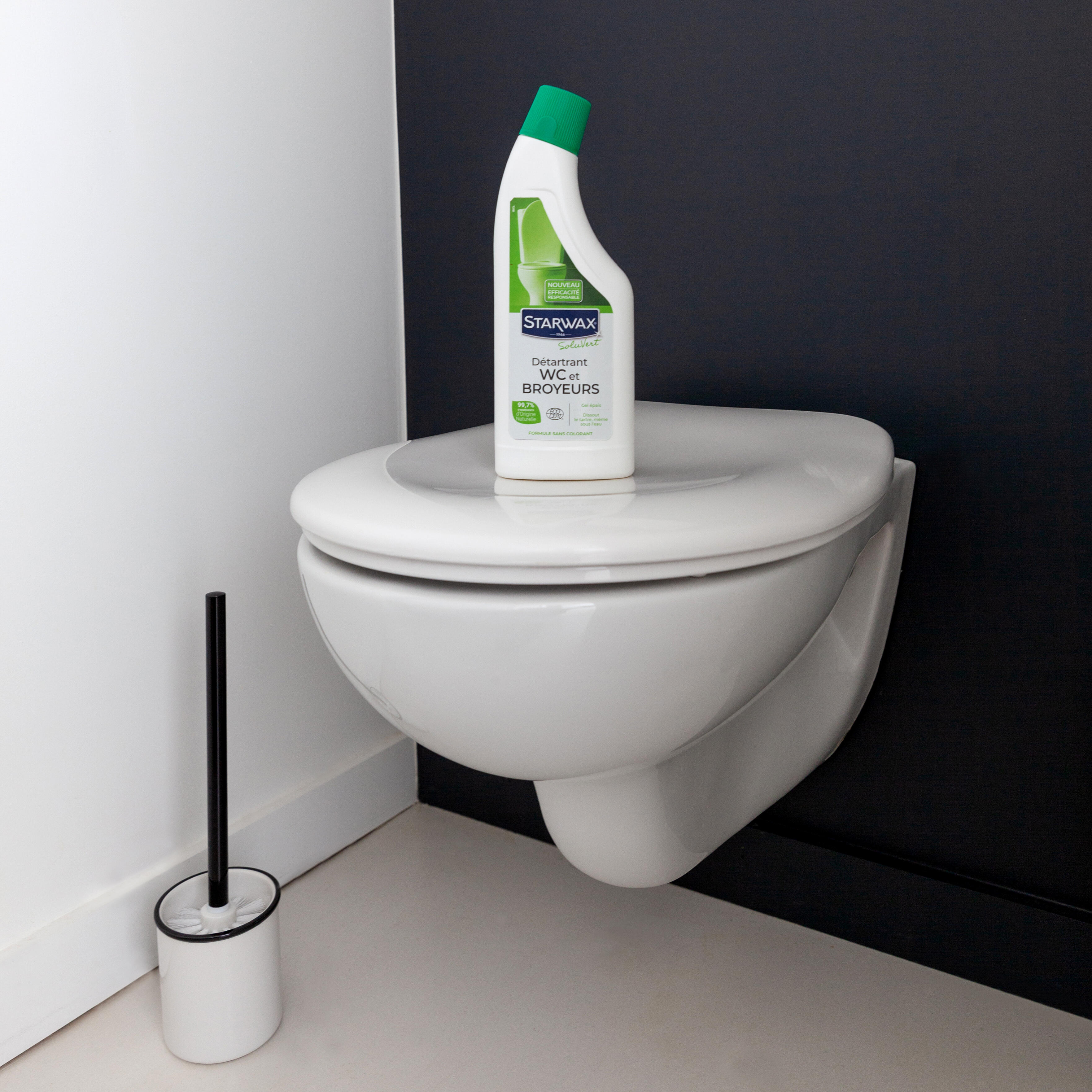 Détartrant WC STARWAX Soluvert en gel, 0.75L - 2