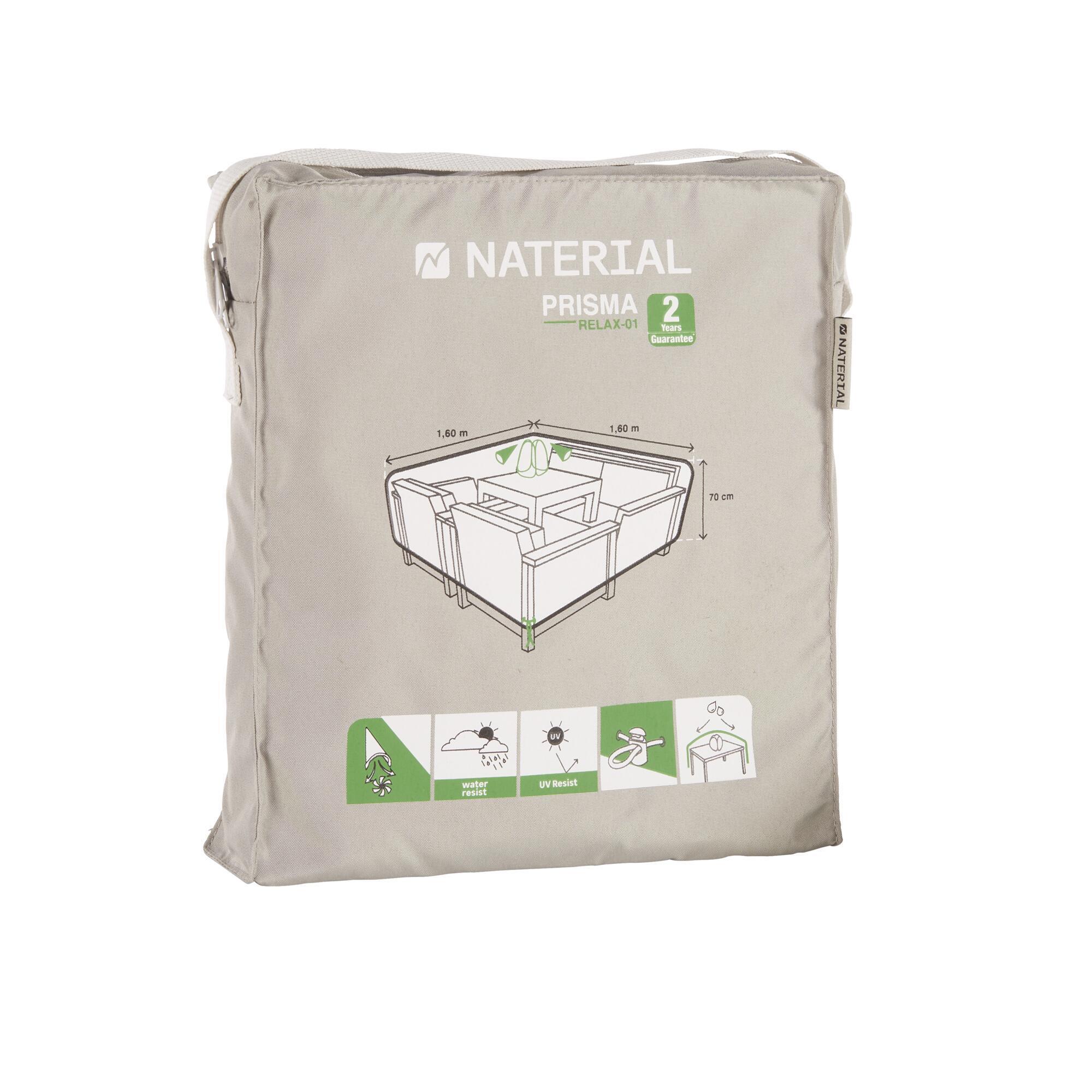 Housse de protection d'extérieur salon de jardin NATERIAL l.160 x H.70 cm - 6