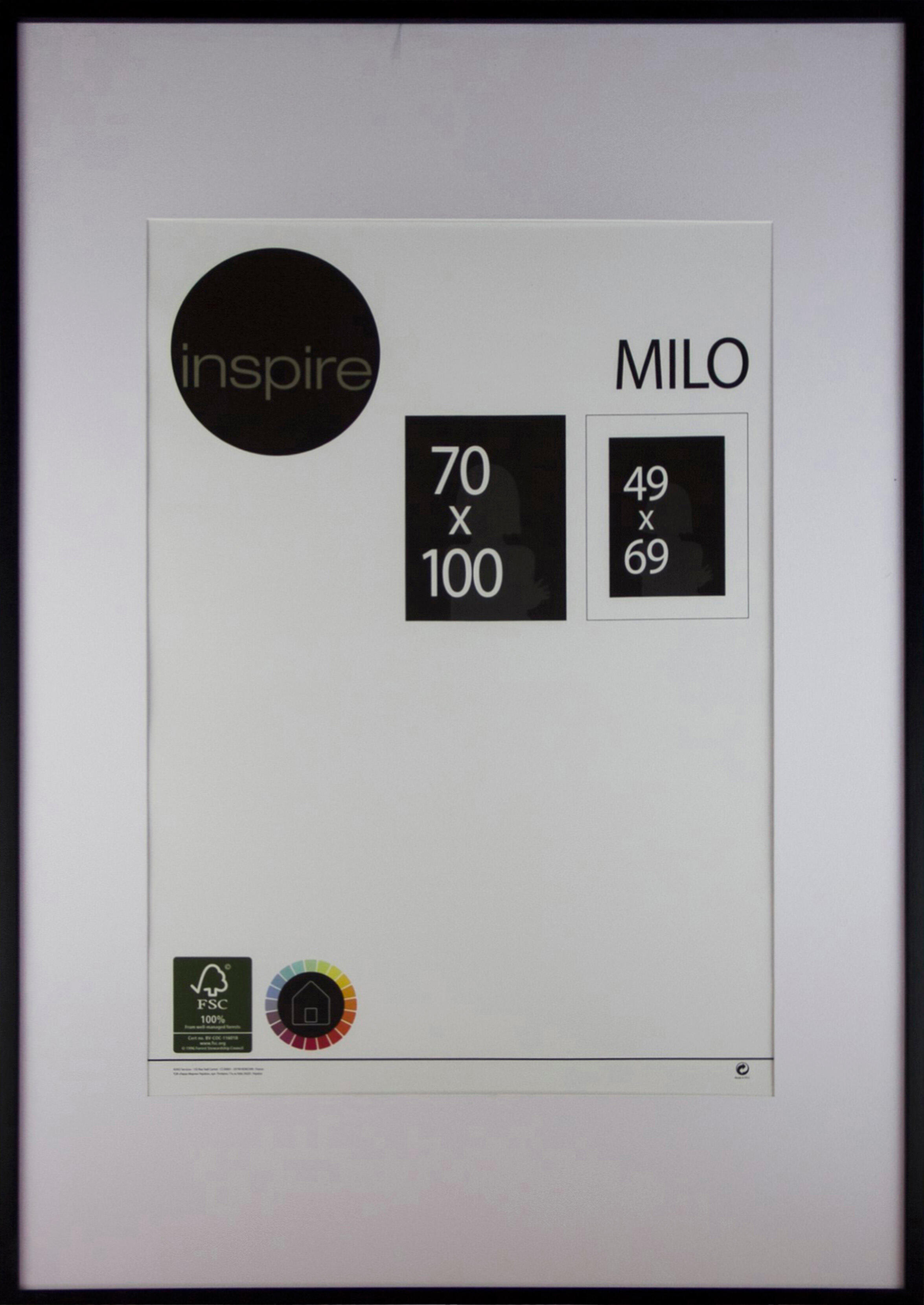 Marco con Passepartout Milo negro INSPIRE 70x100cm - 5