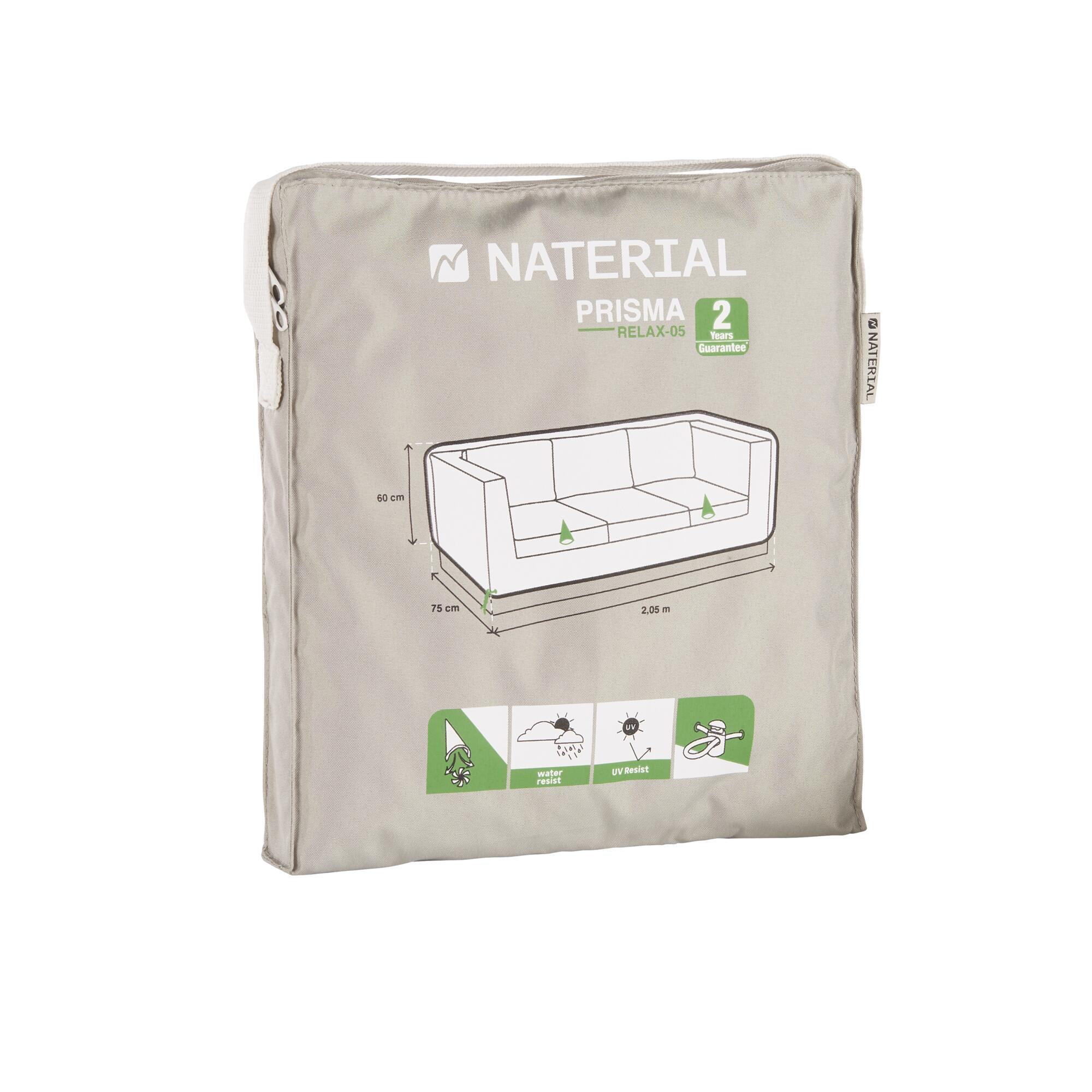 Cobertura para sofá 3 lugares 205x75x60 cm Naterial - 8