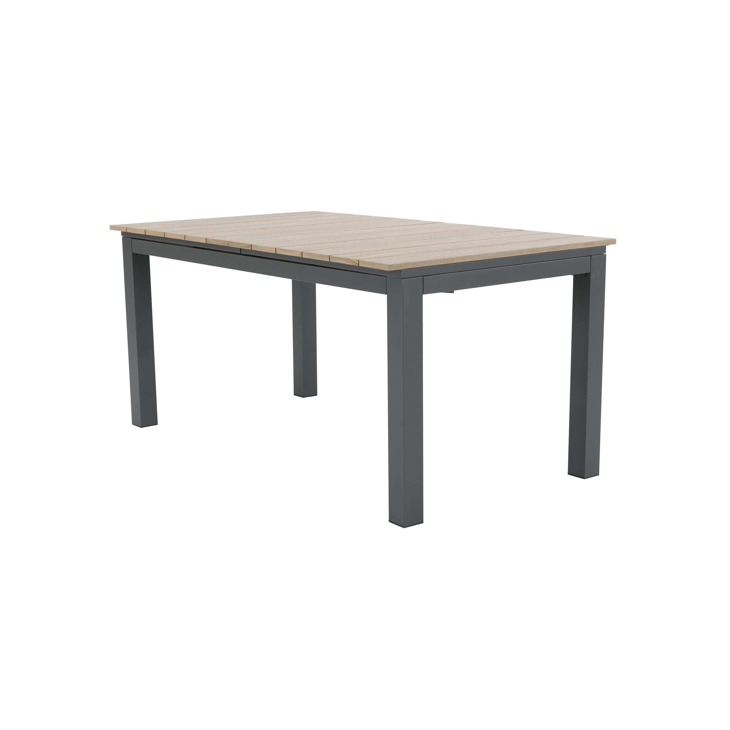 Table de jardin San diego rectangulaire gris / argent 8 personnes ...