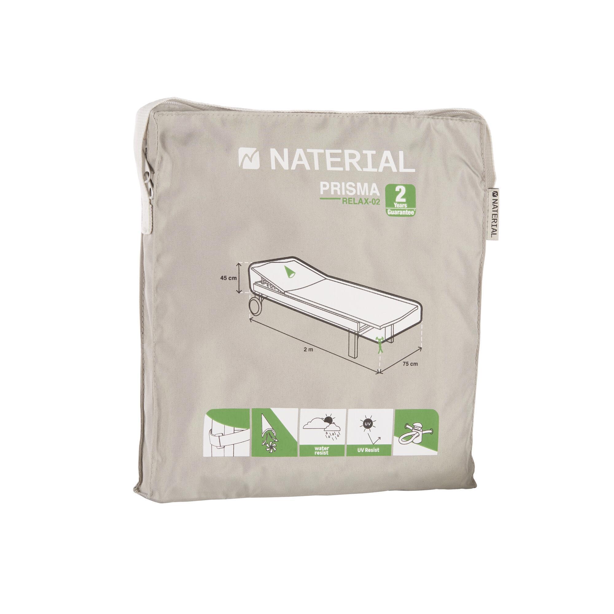 Funda de protección para tumbona NATERIAL Prisma de poliéster 200x75x45 cm - 3