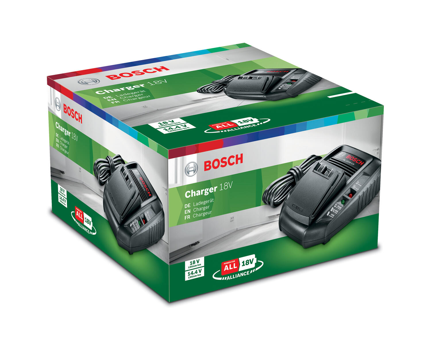 Chargeur rapide BOSCH lithium-ion, 18 V 2,5ah al 1830cv - 2