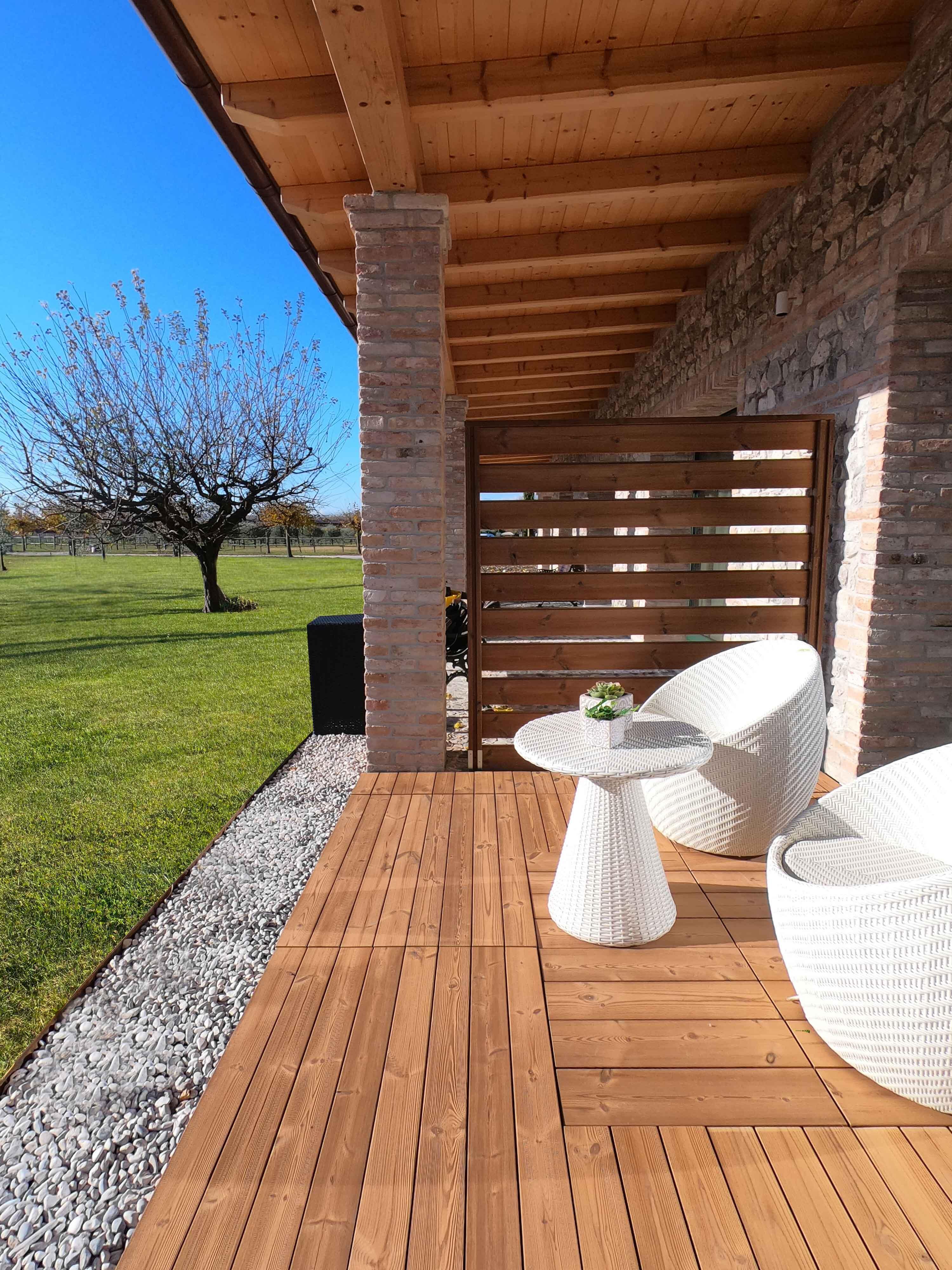 Lama para valla modulable de madera pino ONEK de 14.5 x 168 cm marrón - 10