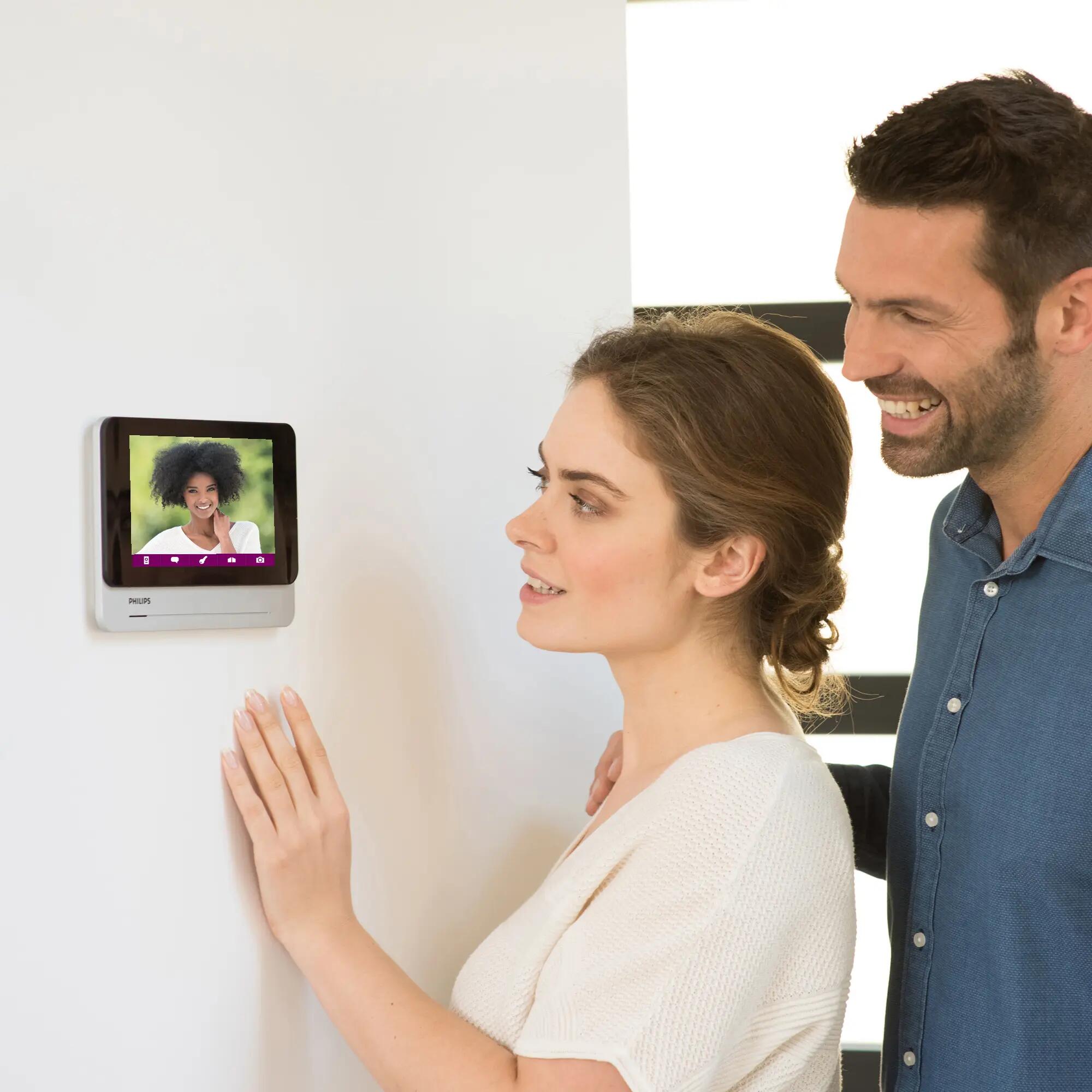 HomeFong video portero con camara wifi,portero automático telefonillo,sistema  de acceso de seguridad para el