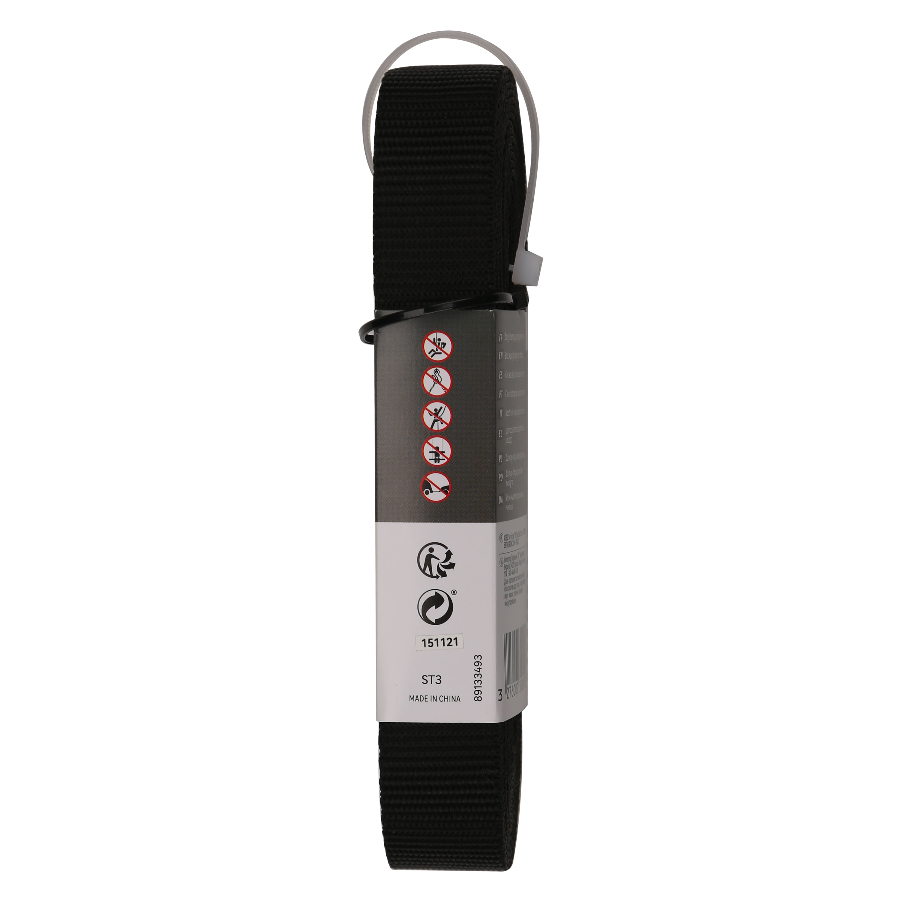 Pas transportowy 25 mm x 5 m 100 kg polipropylenowy czarny Standers - 5