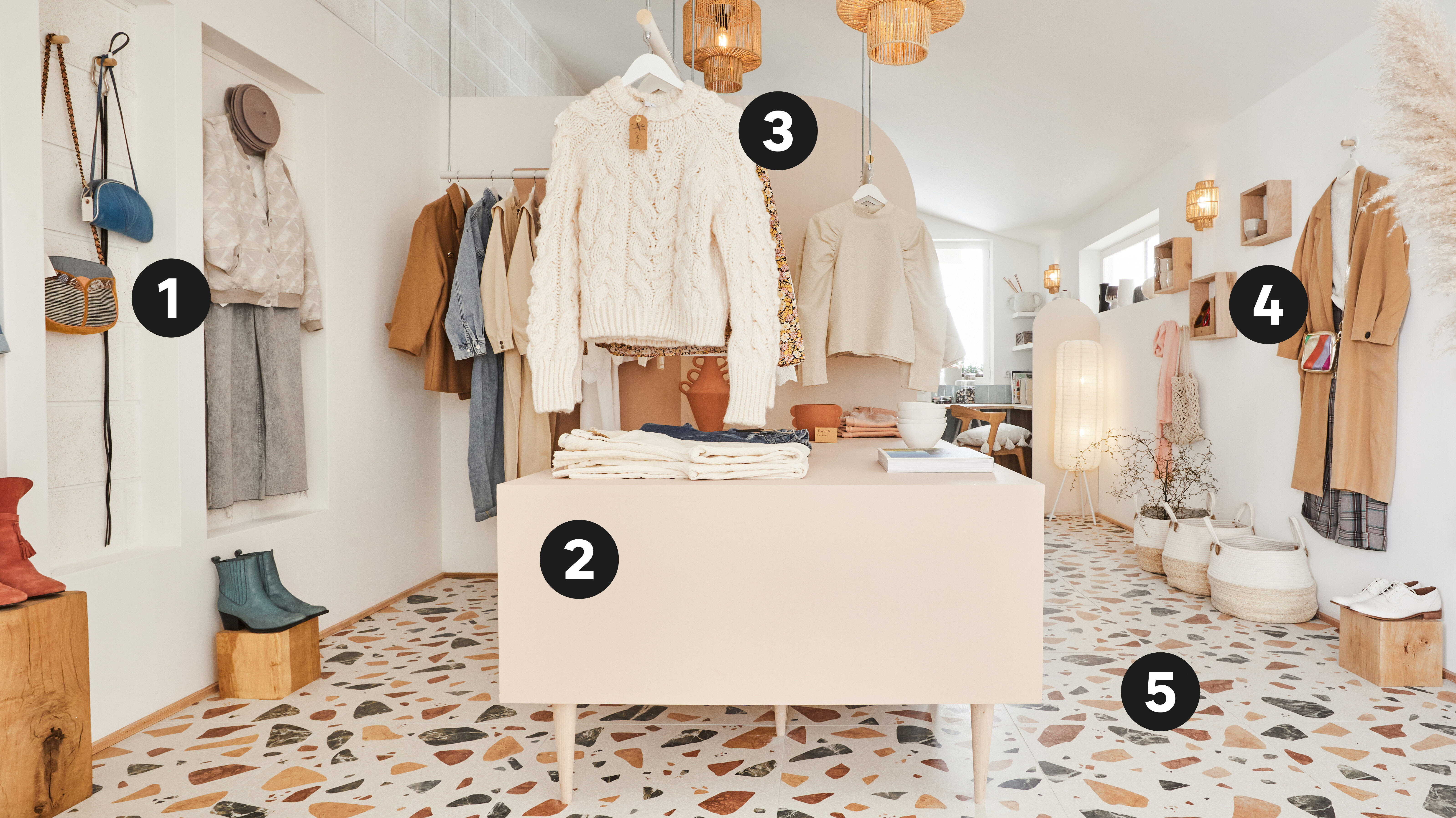 Pack 4 cabides madeira branco SPACEO - 22