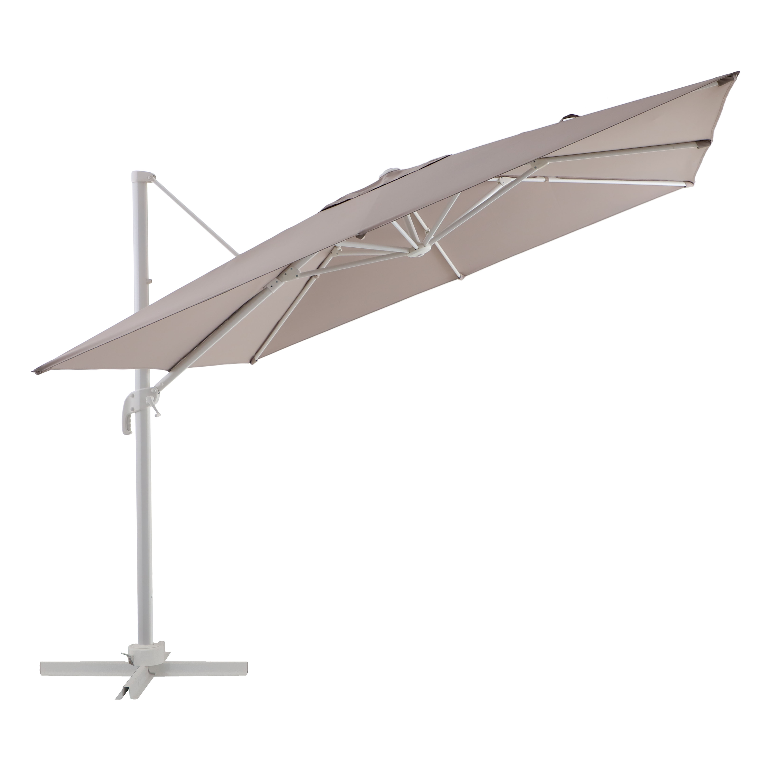 Guarda-sol NATERIAL aura 290x290cm branco/tostado - 2