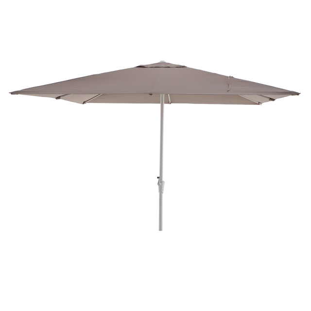 Parasol droit carré taupe Aura II NATERIAL L.285 x l.285 cm