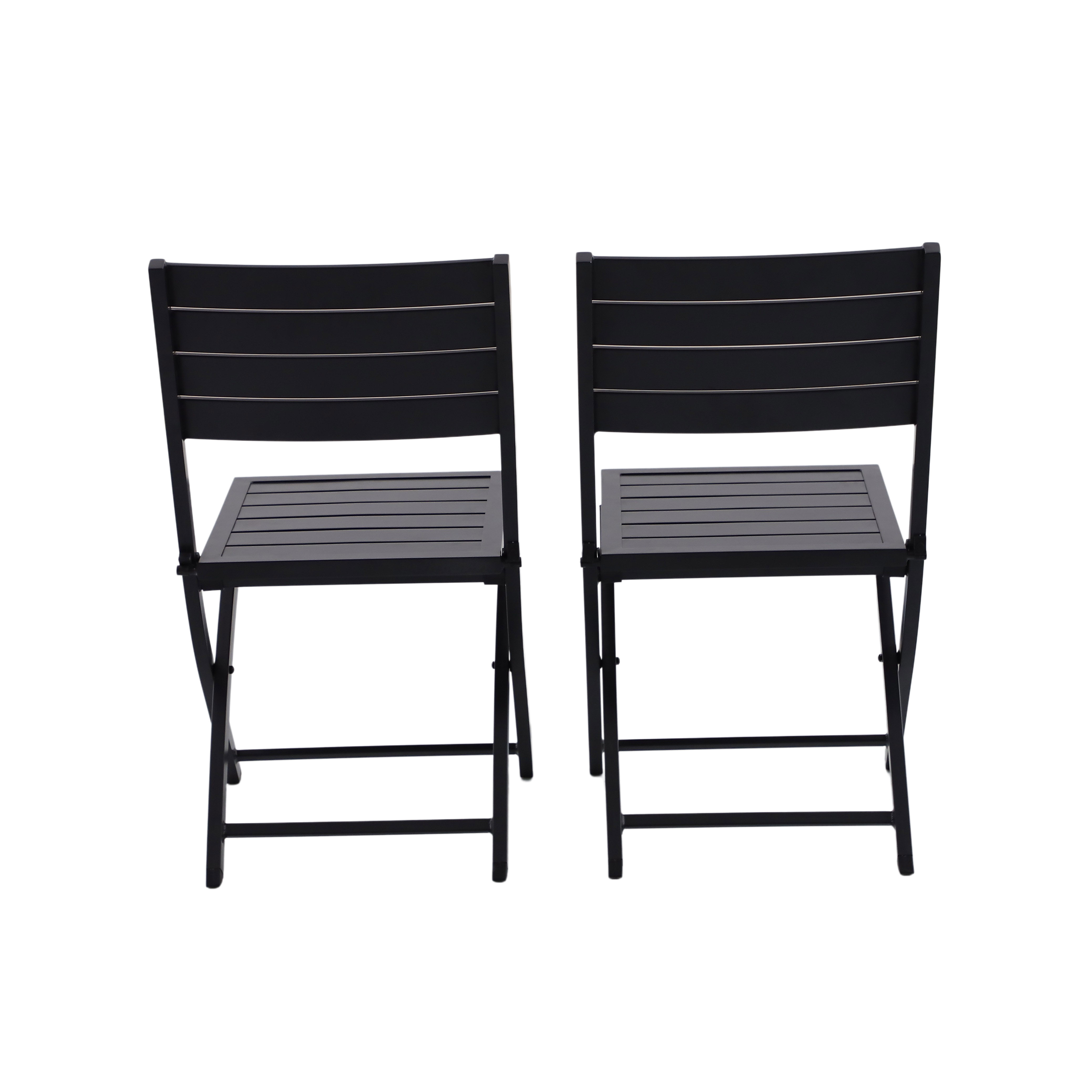 Lot de 2 chaises de jardin NATERIAL Xara en aluminium gris - 6