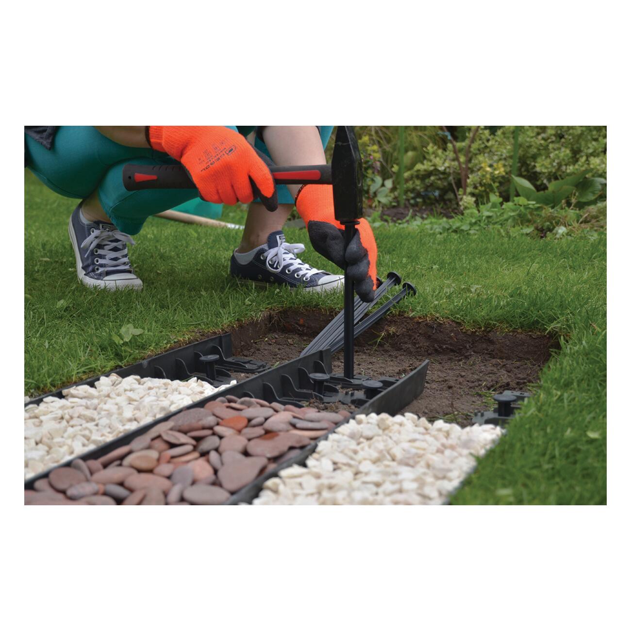 Bordo in polipropilene nero GEOREEF KIT 3 METRI L 6 x H 4.5 cm - 4