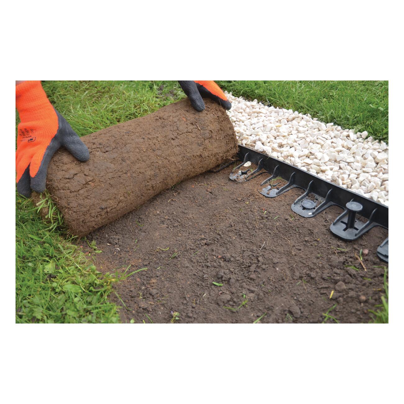 Bordo in polipropilene nero GEOREEF KIT 3 METRI L 6 x H 4.5 cm - 2