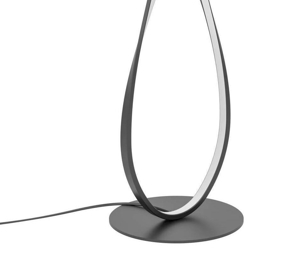 Lampadaire LED Esme, aluminium, noir, H.118 cm INSPIRE - 9
