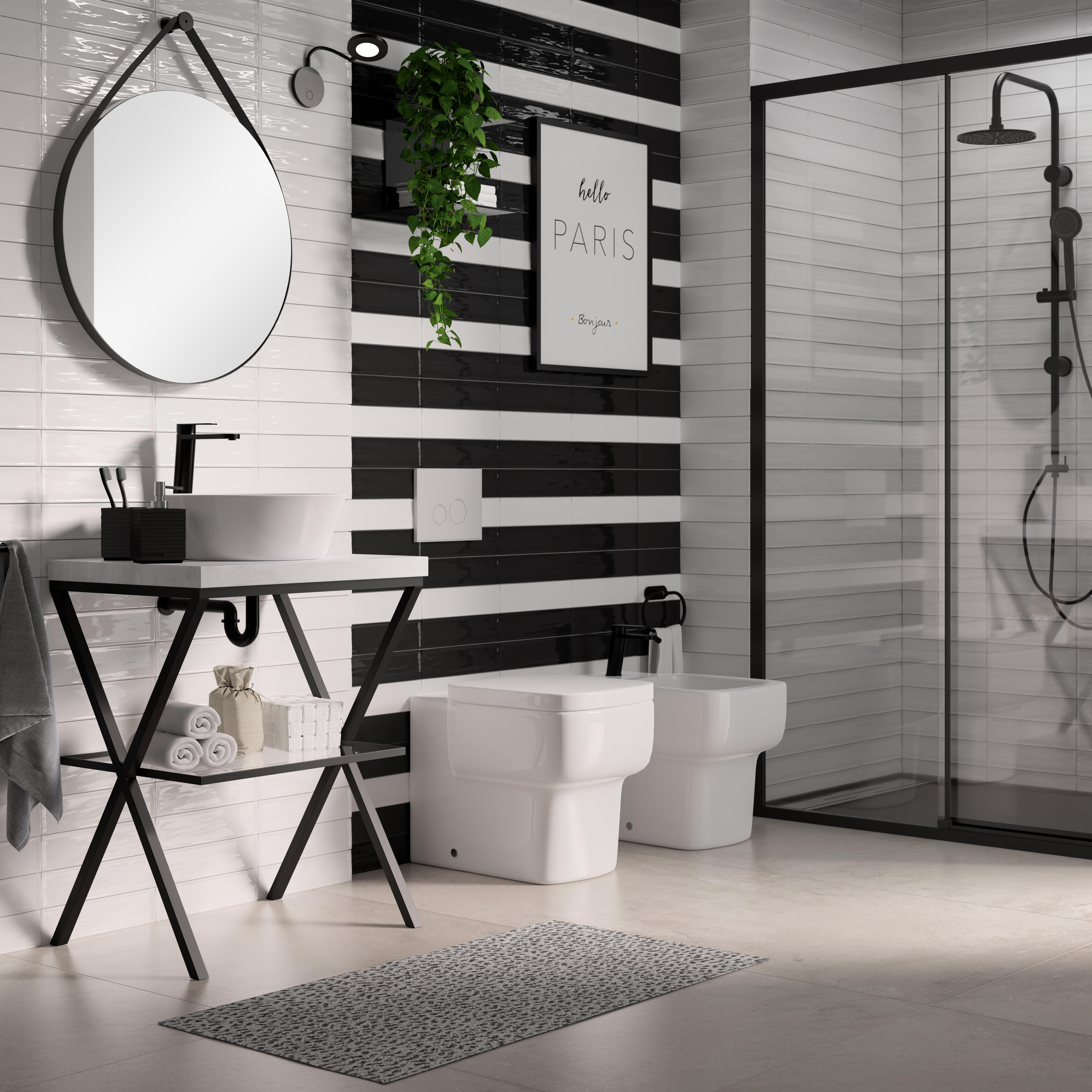 Piastrella da pavimento interno in gres porcellanato 80.2 x 80.2 cm rettificato smaltato bianco opaco Easy traffico intenso (pei 4/5) Sp. 9 mm 1.29 mq - 4