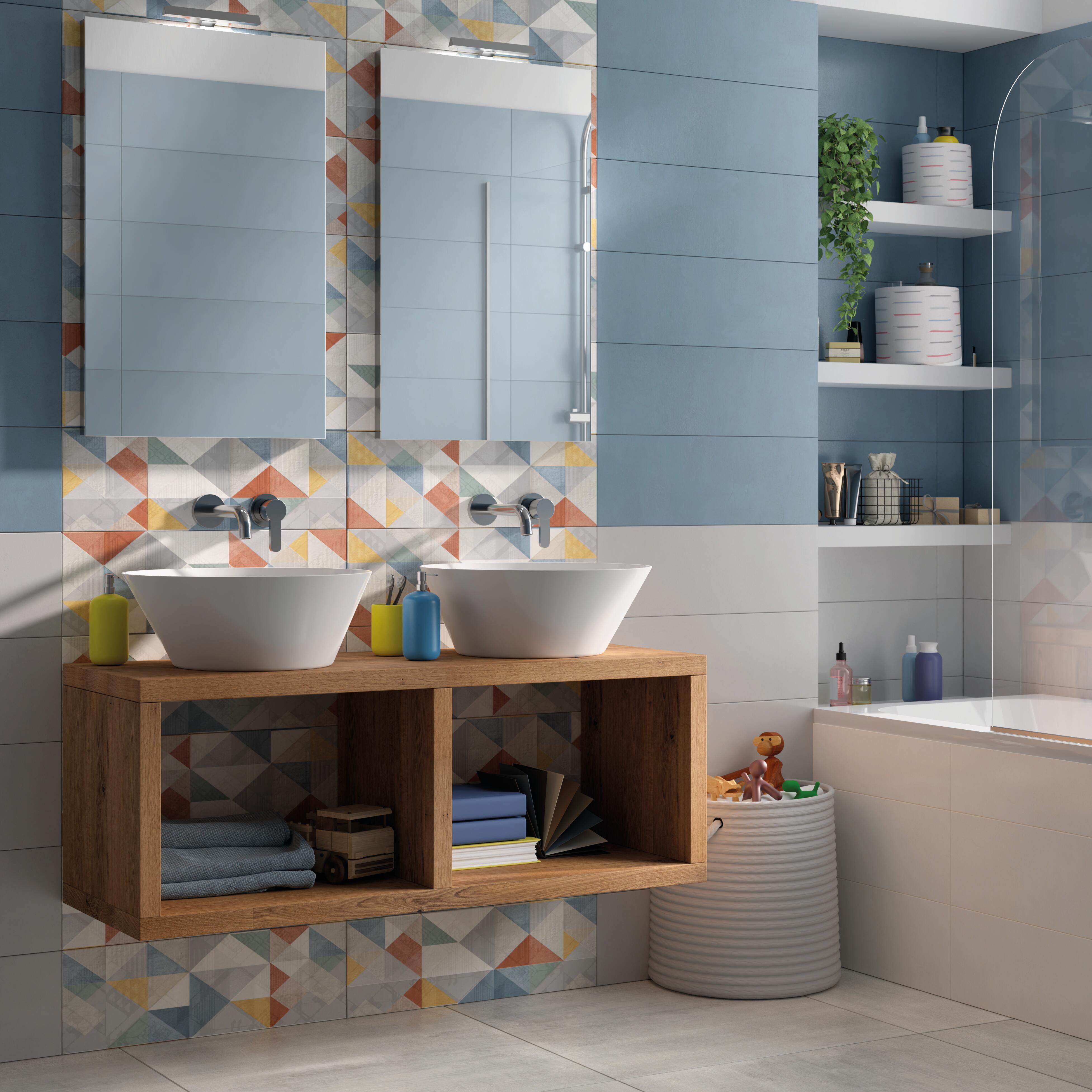 Lavabo da appoggio tondo in ceramica bianco lucido piletta non inclusa - 2