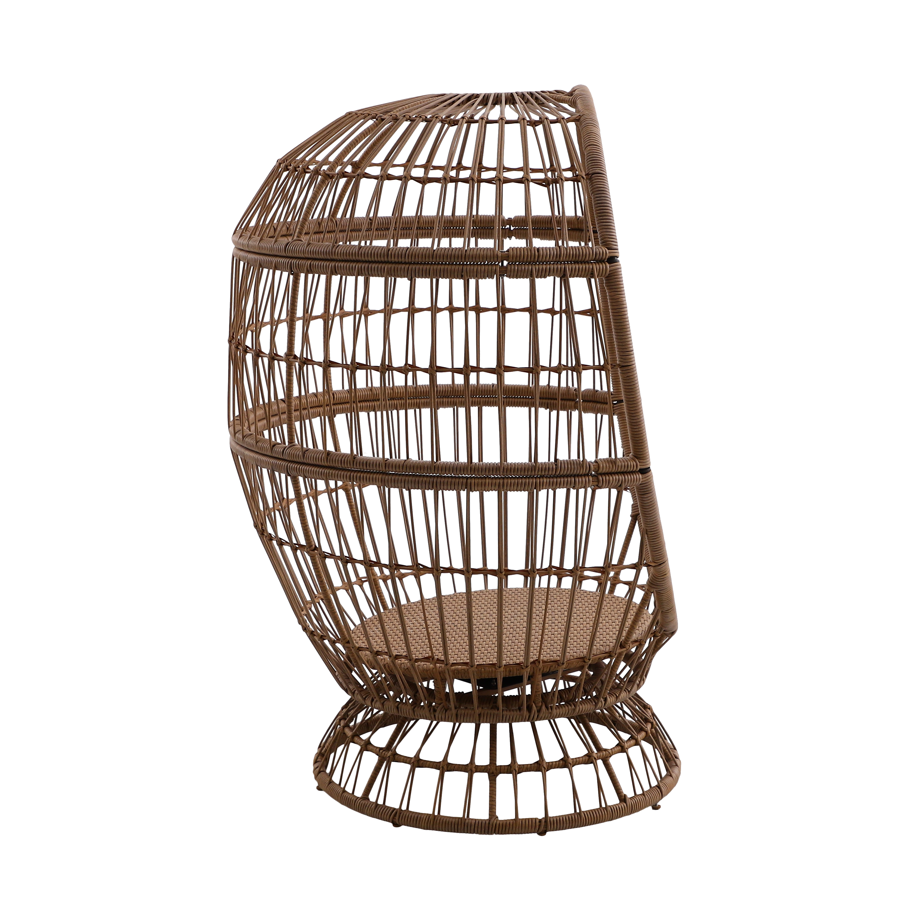 Cadeira ovo relax aço bege Juno Naterial - 16