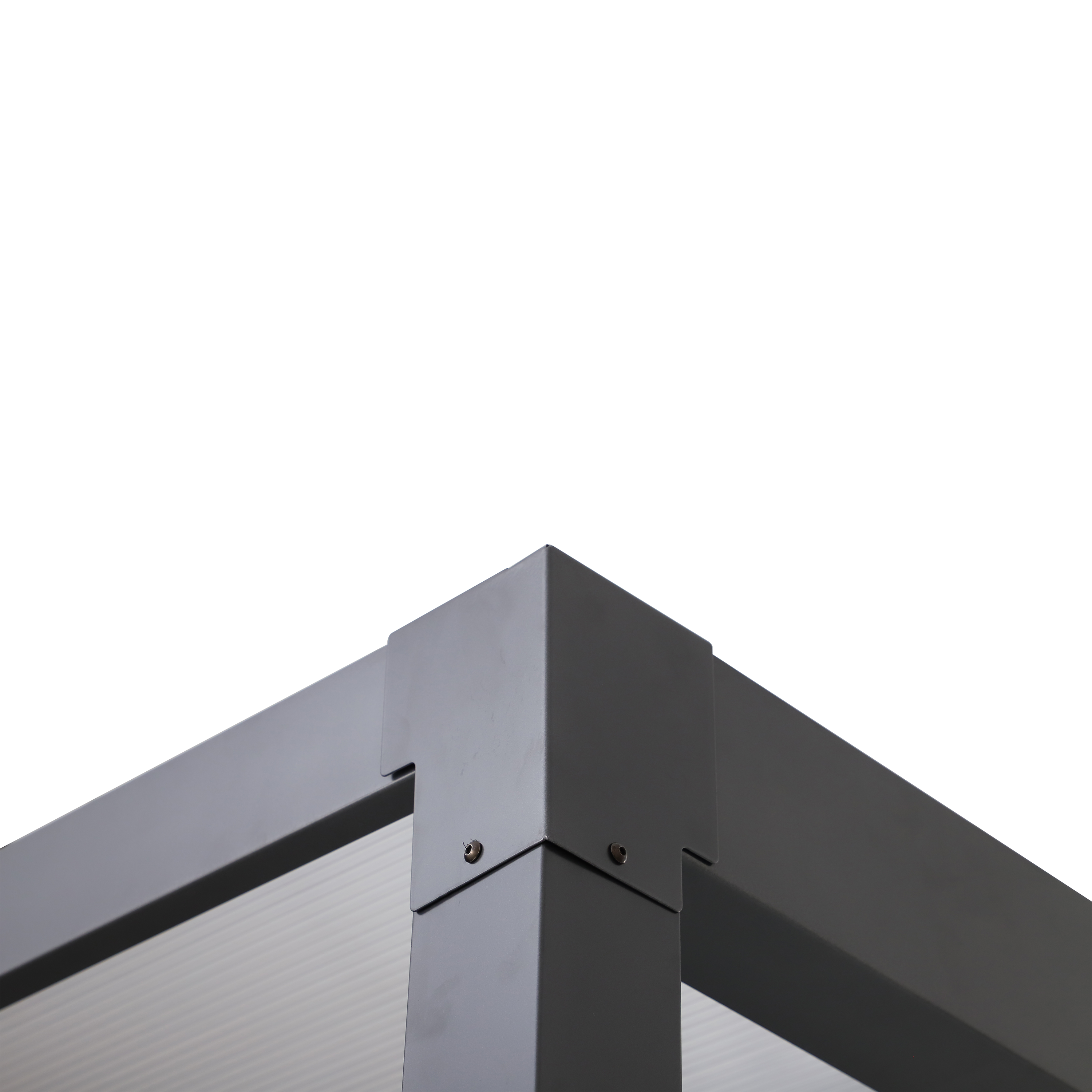 Pergola adossée Borea NATERIAL aluminium gris, 8.09 m² - 6