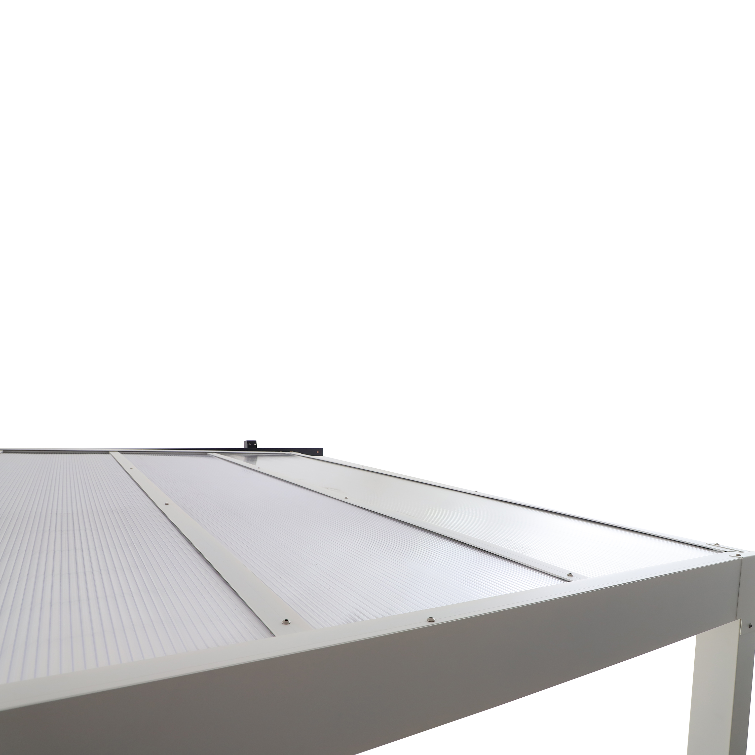 Pérgola de pared de aluminio NATERIAL Borea blanca de 300x300 cm - 5