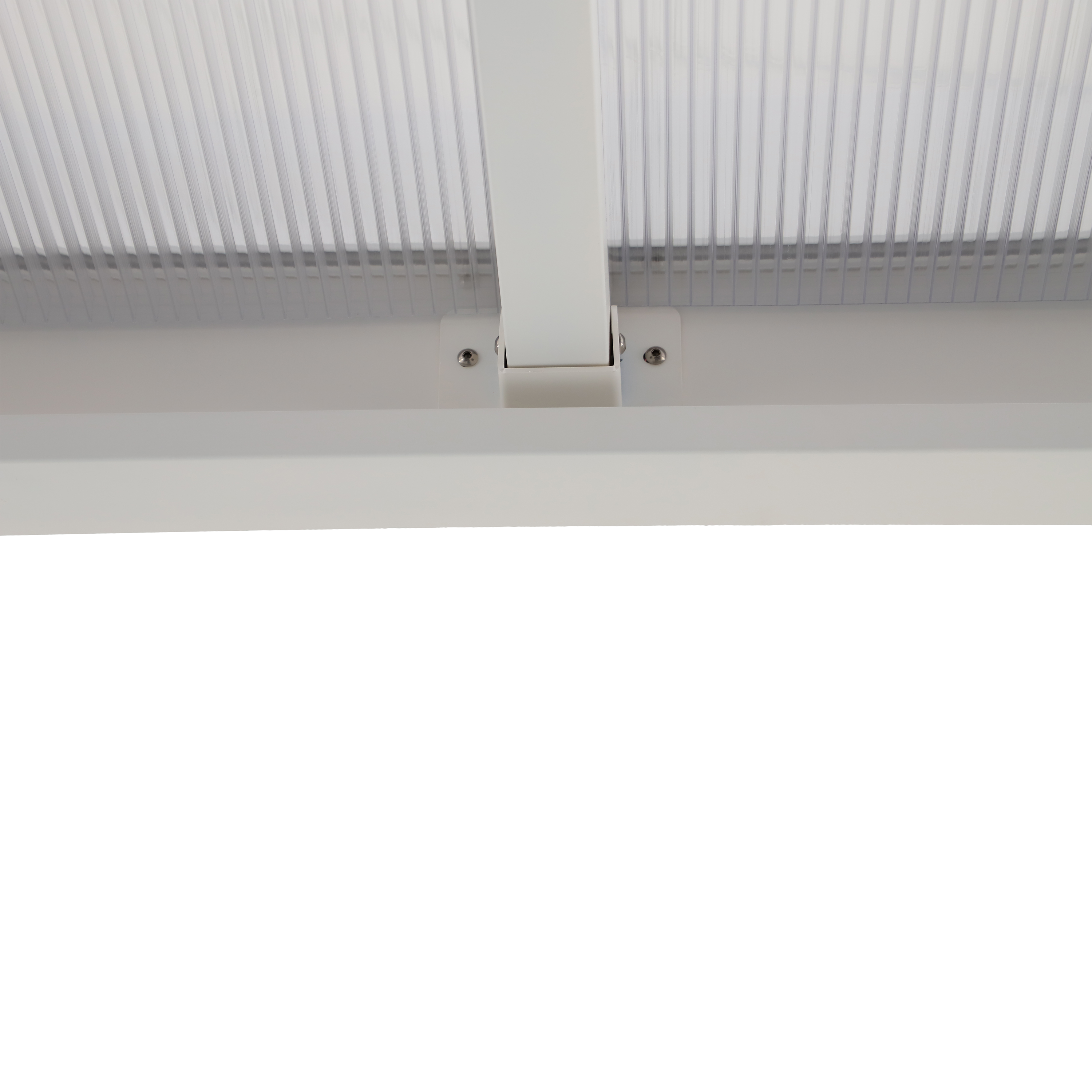 Pérgola de pared de aluminio NATERIAL Borea blanca de 300x300 cm - 3