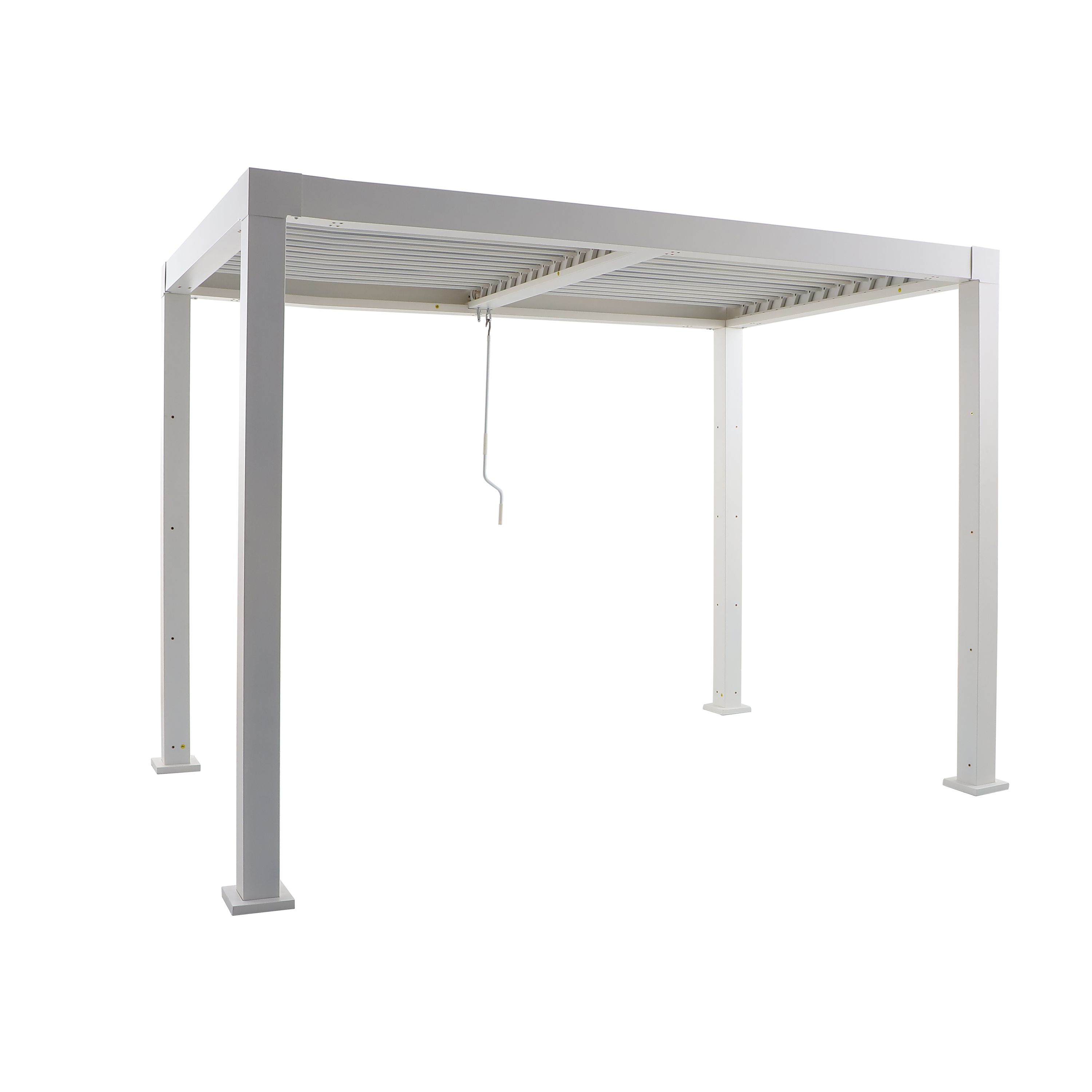 Pergola bioclimatica 3x2 m in alluminio, bianco - Clima Origin NATERIAL - 2