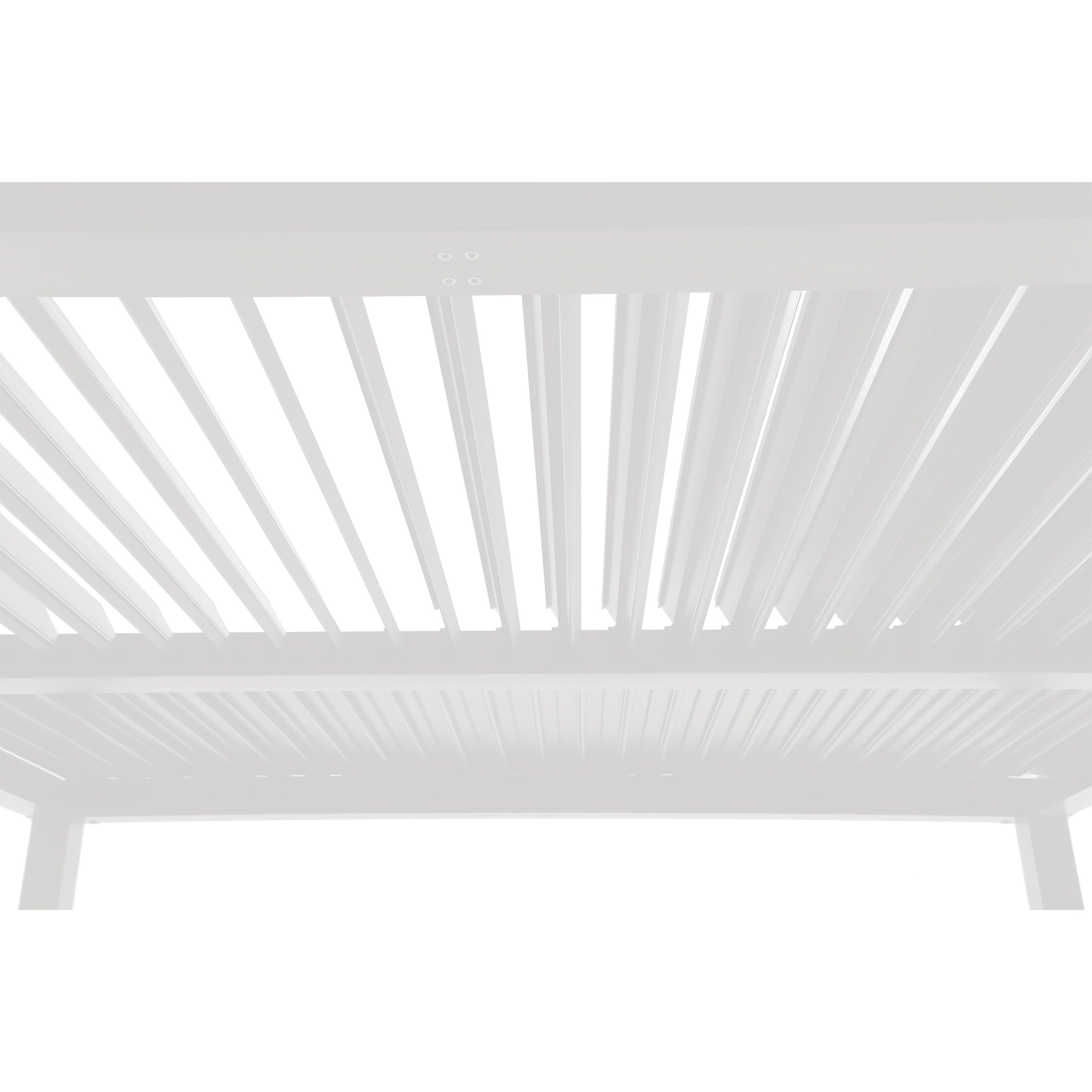 Pergola bioclimatica 3x3.5 m Clima in alluminio bianco - Clima NATERIAL - 9