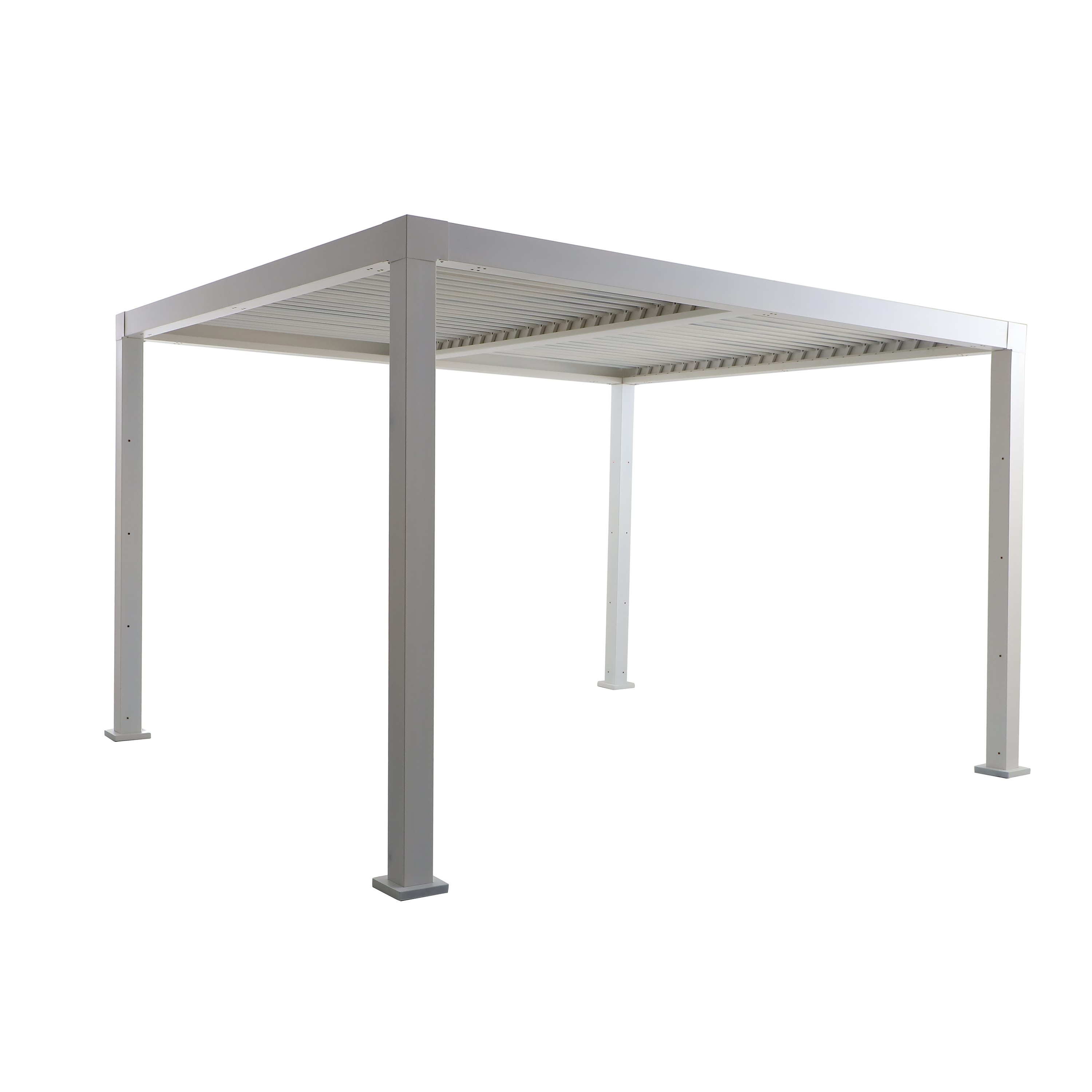 Pérgola bioclimática alumínio 3,13x3,58m branco Naterial Clima - 13