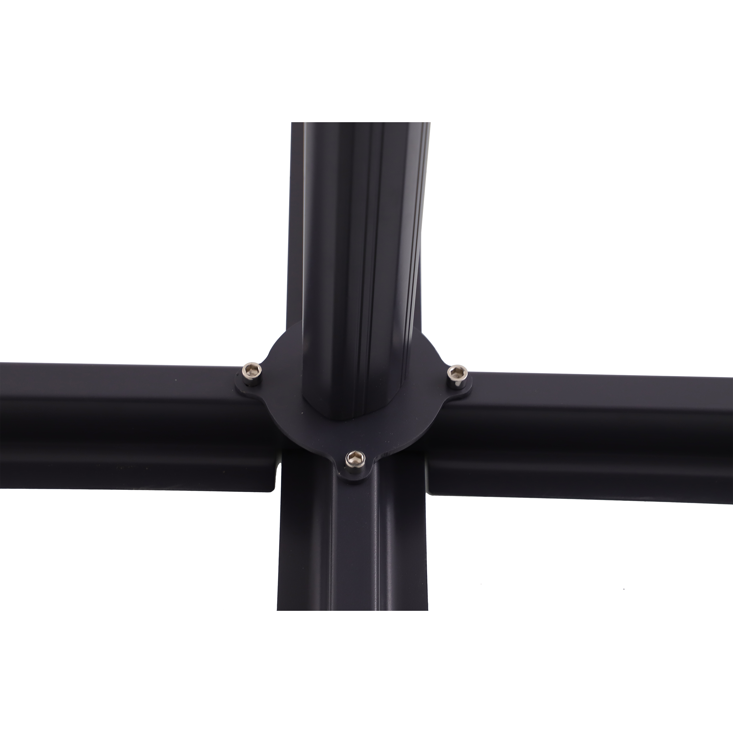 Poteau pour voile d'ombrage aluminium Sismo gris, NATERIAL - 5