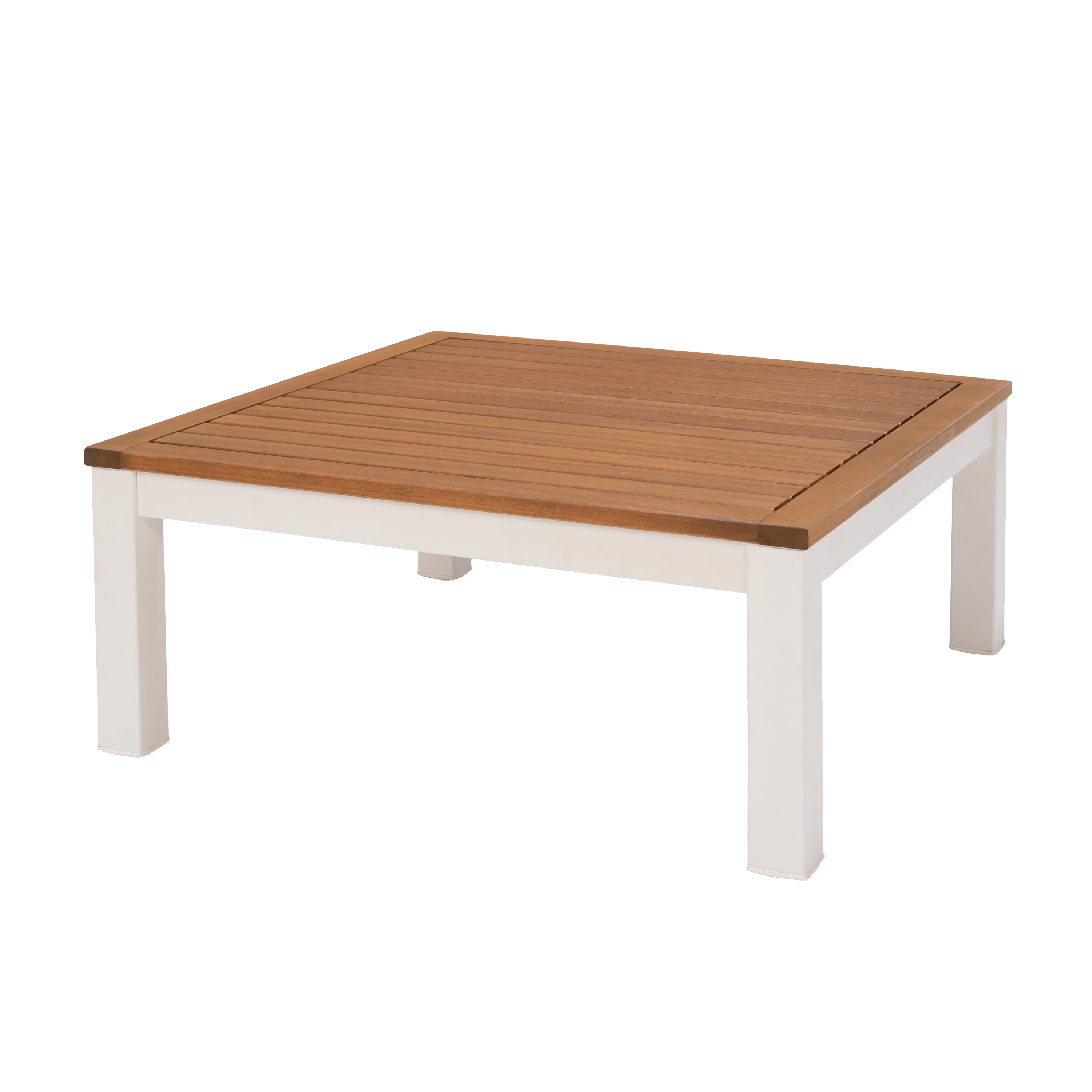 Salotto da giardino angolare per 5 persone bianco Oris NATERIAL con cuscini in poliestere beige - 6