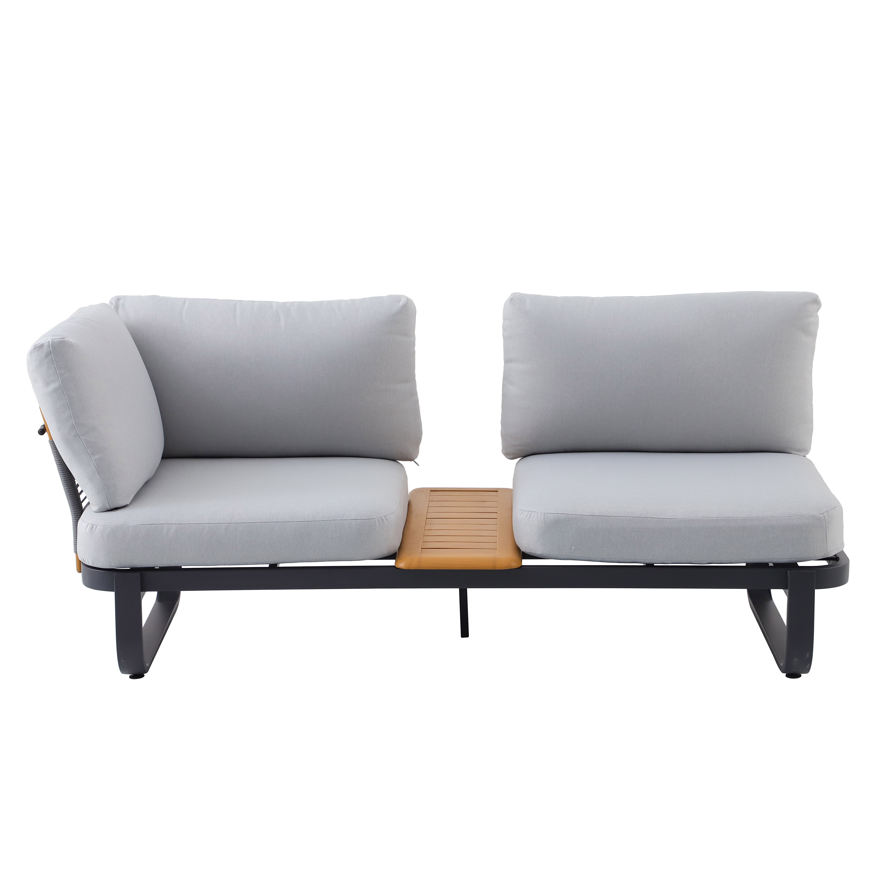 Meble ogrodowe zestaw Calypso szare Naterial - 9