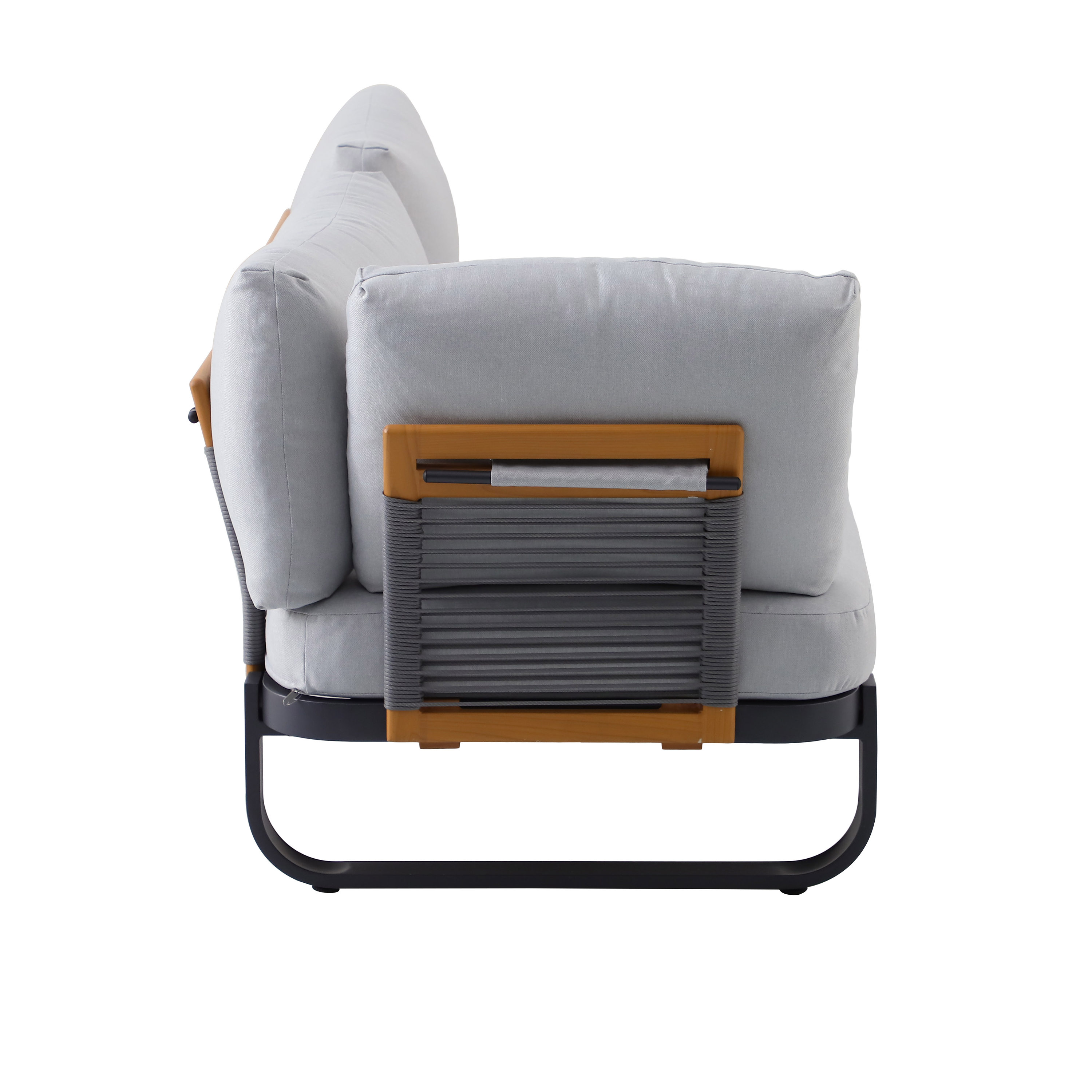 Meble ogrodowe zestaw Calypso szare Naterial - 10