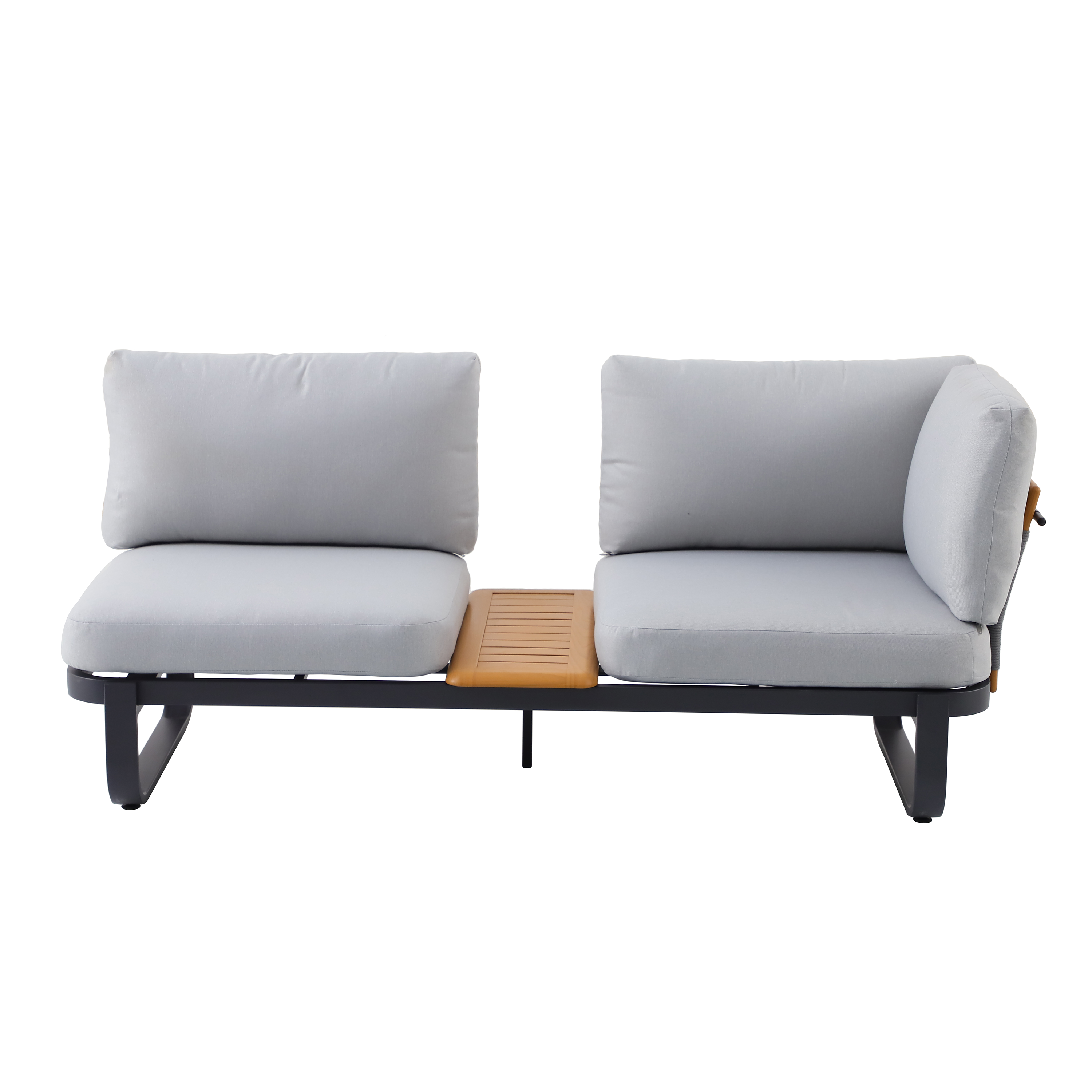 Meble ogrodowe zestaw Calypso szare Naterial - 14