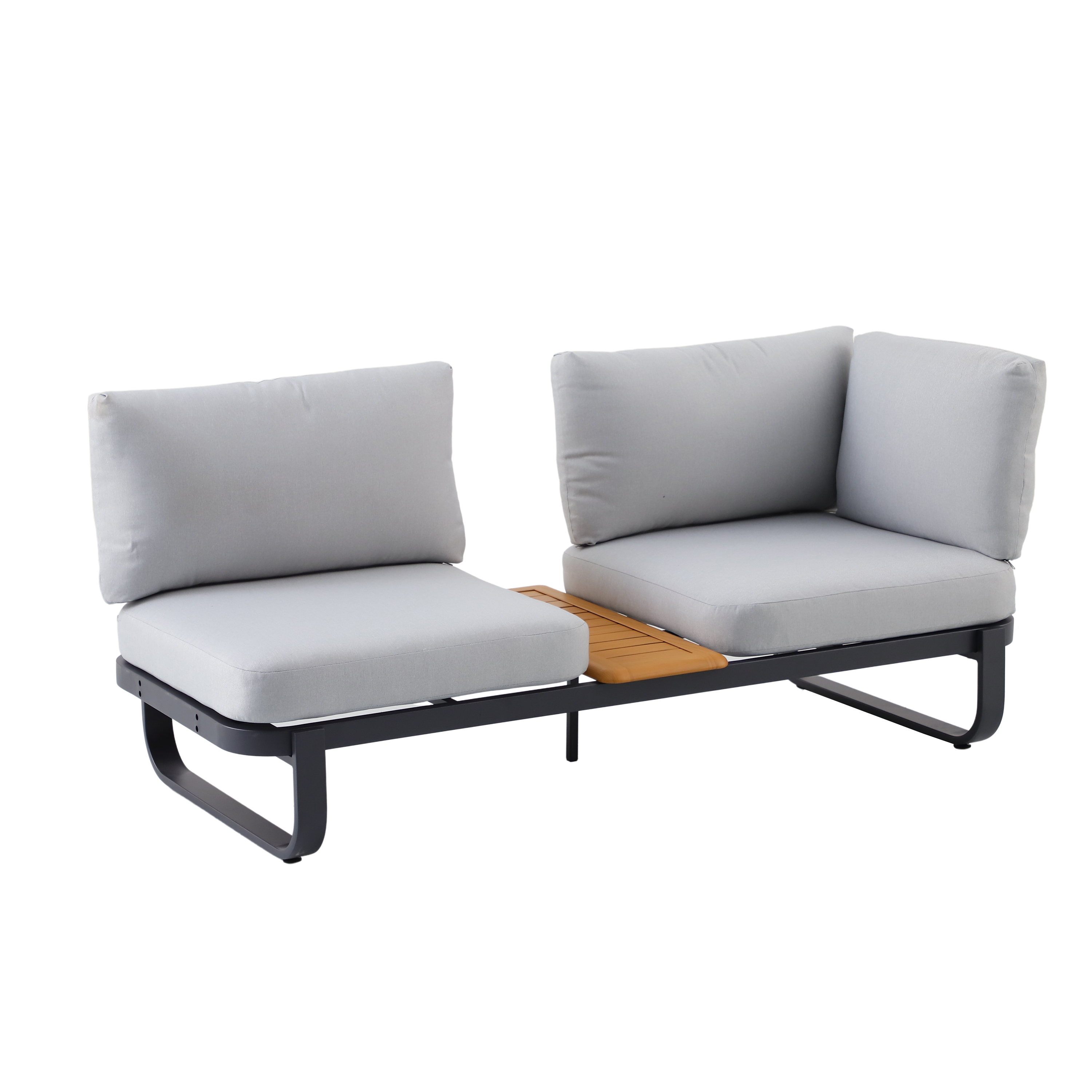 Meble ogrodowe zestaw Calypso szare Naterial - 15