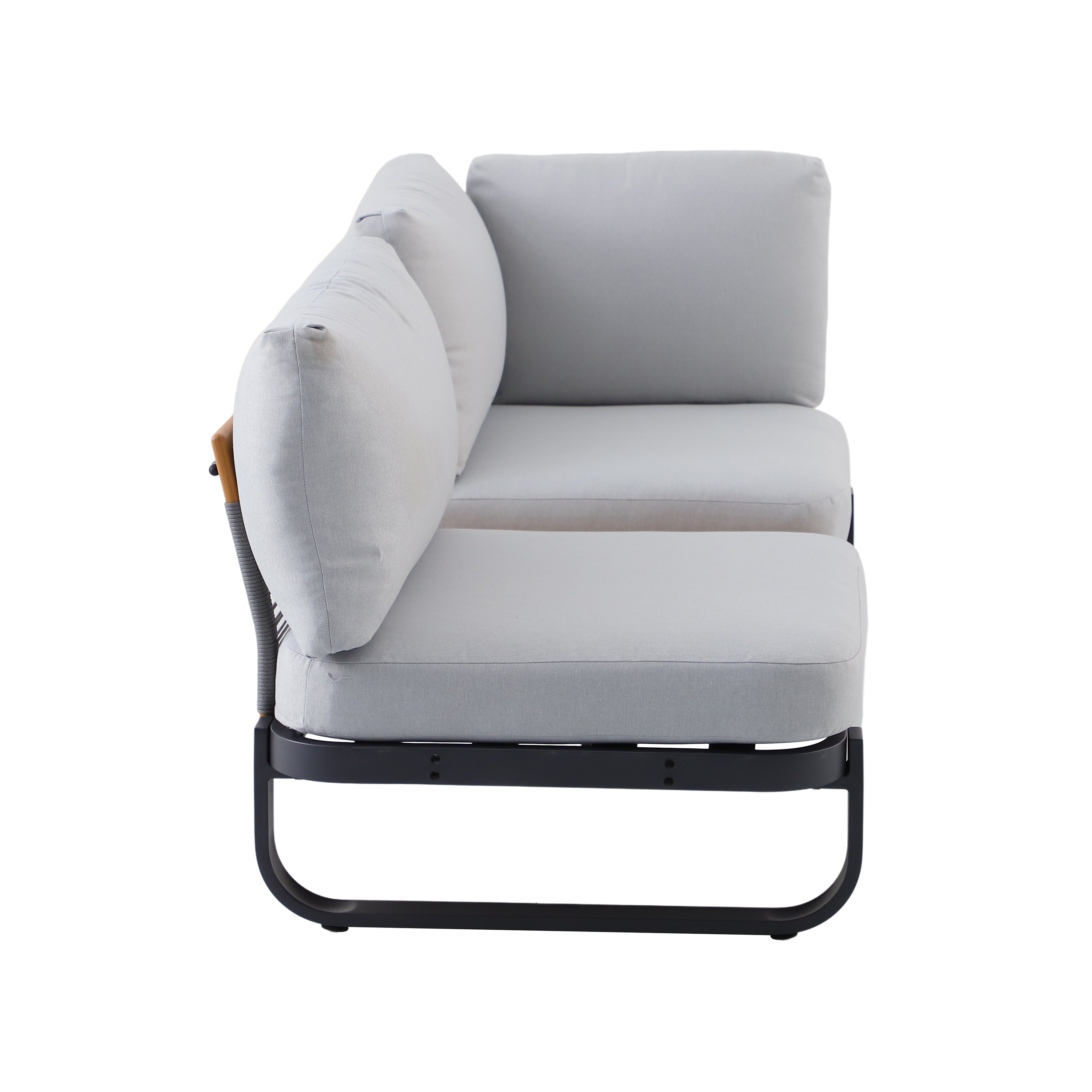 Meble ogrodowe zestaw Calypso szare Naterial - 16