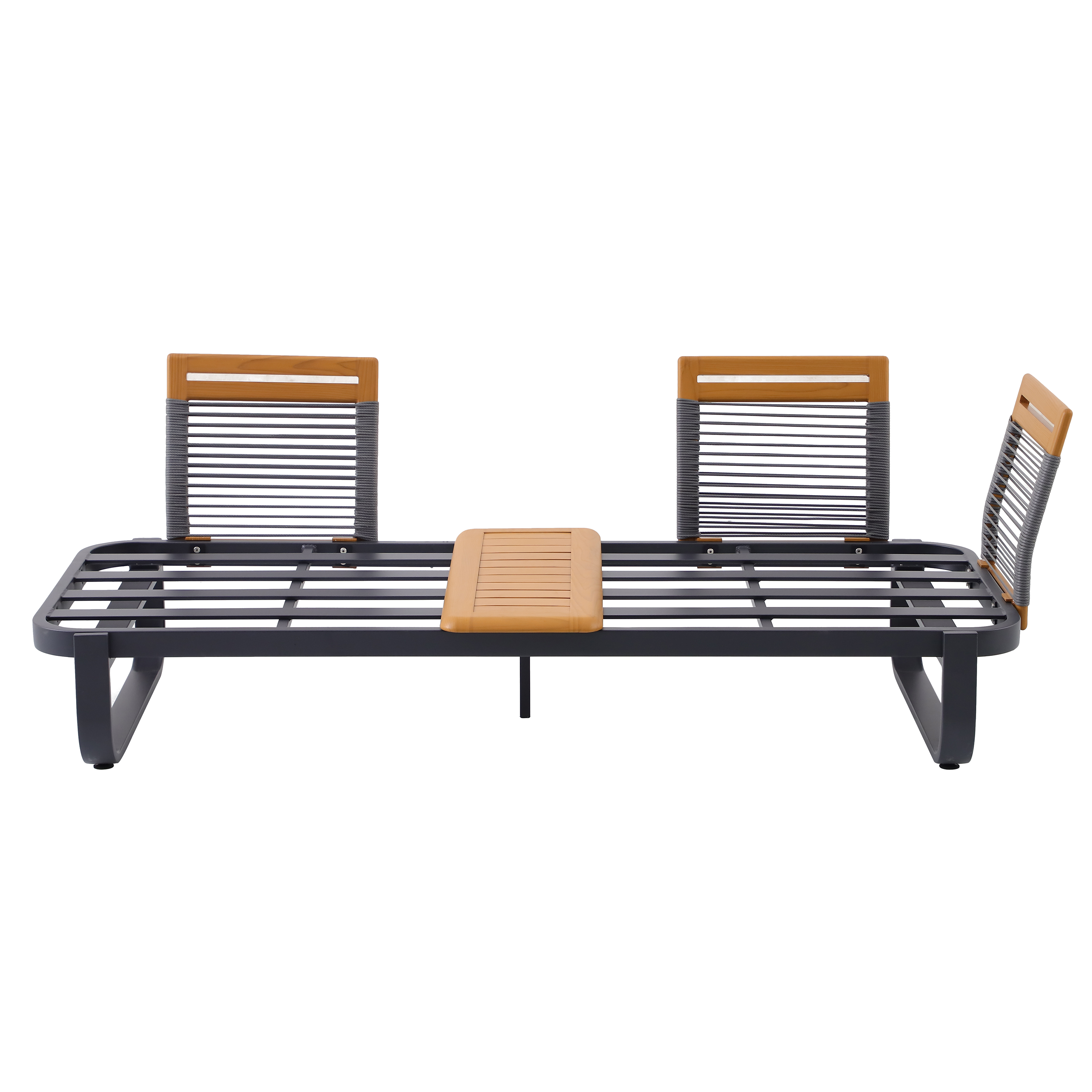 Meble ogrodowe zestaw Calypso szare Naterial - 18