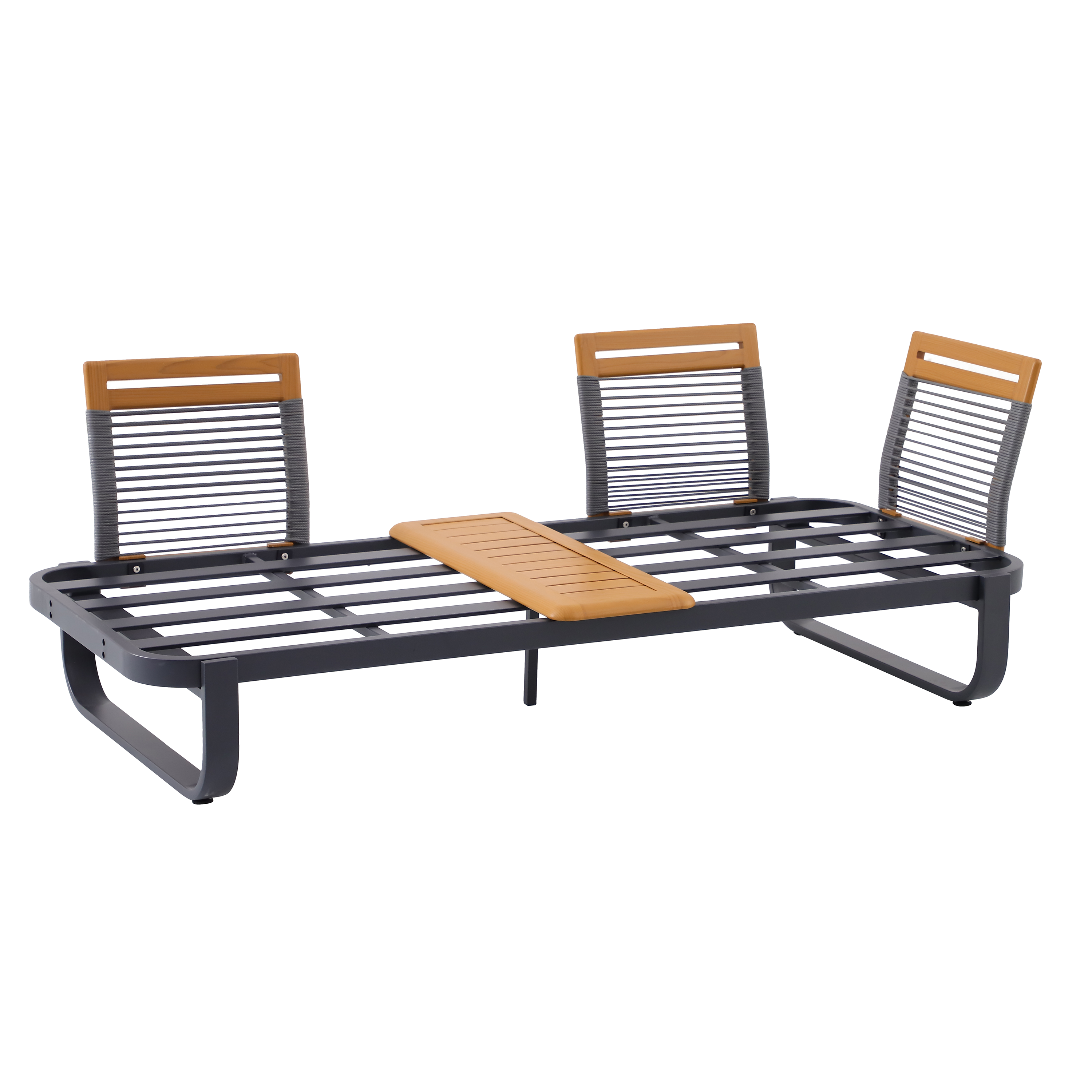 Meble ogrodowe zestaw Calypso szare Naterial - 19