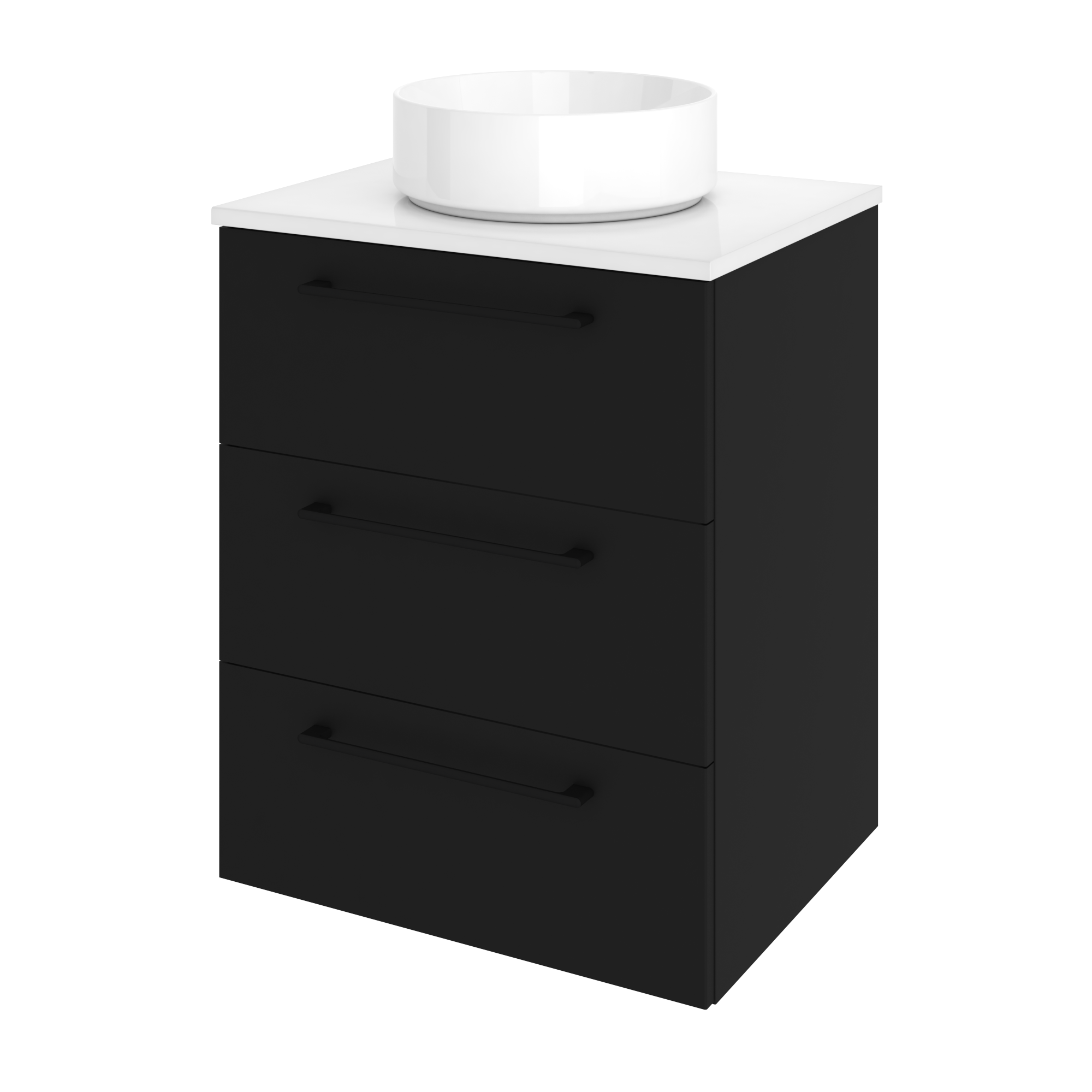 Szafka pod umywalkę Remix Black Mat 60 Sensea - 15