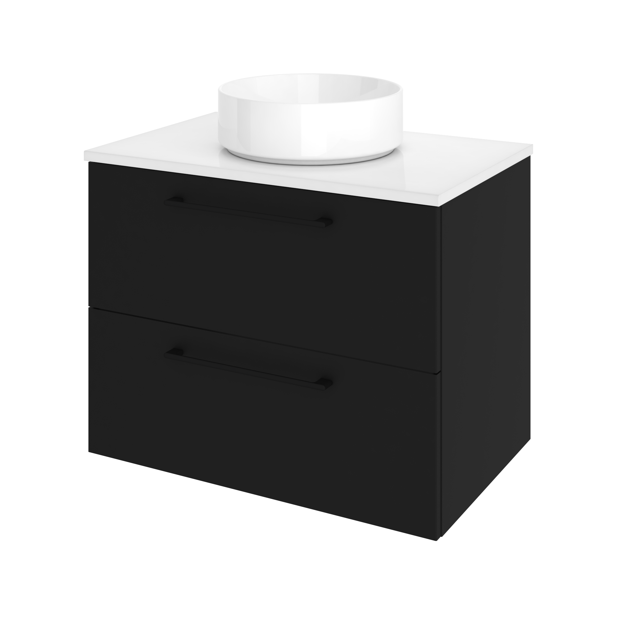 Szafka pod umywalkę Remix Black Mat 75 Sensea - 18