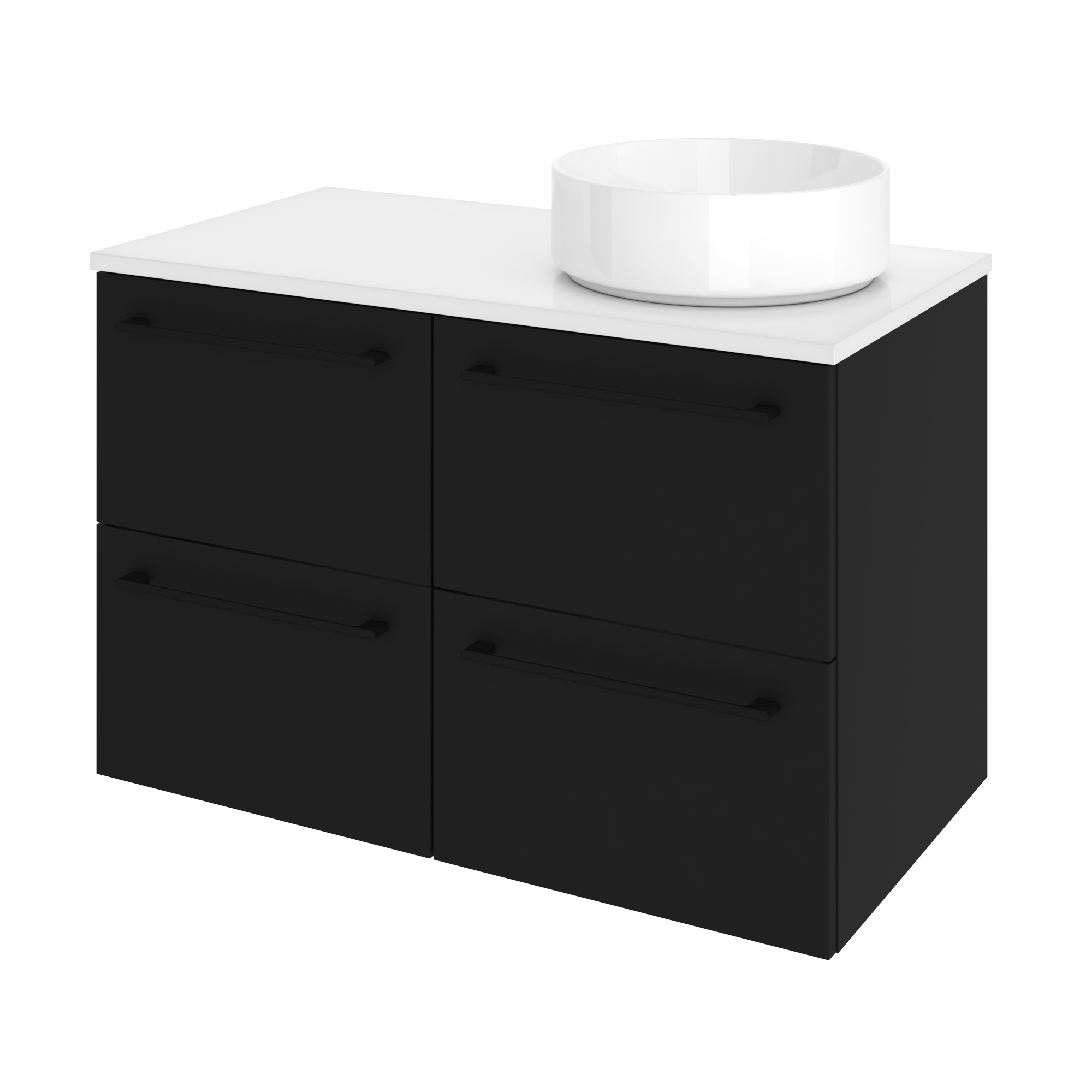 Szafka pod umywalkę Remix Black Mat 45 Sensea - 18