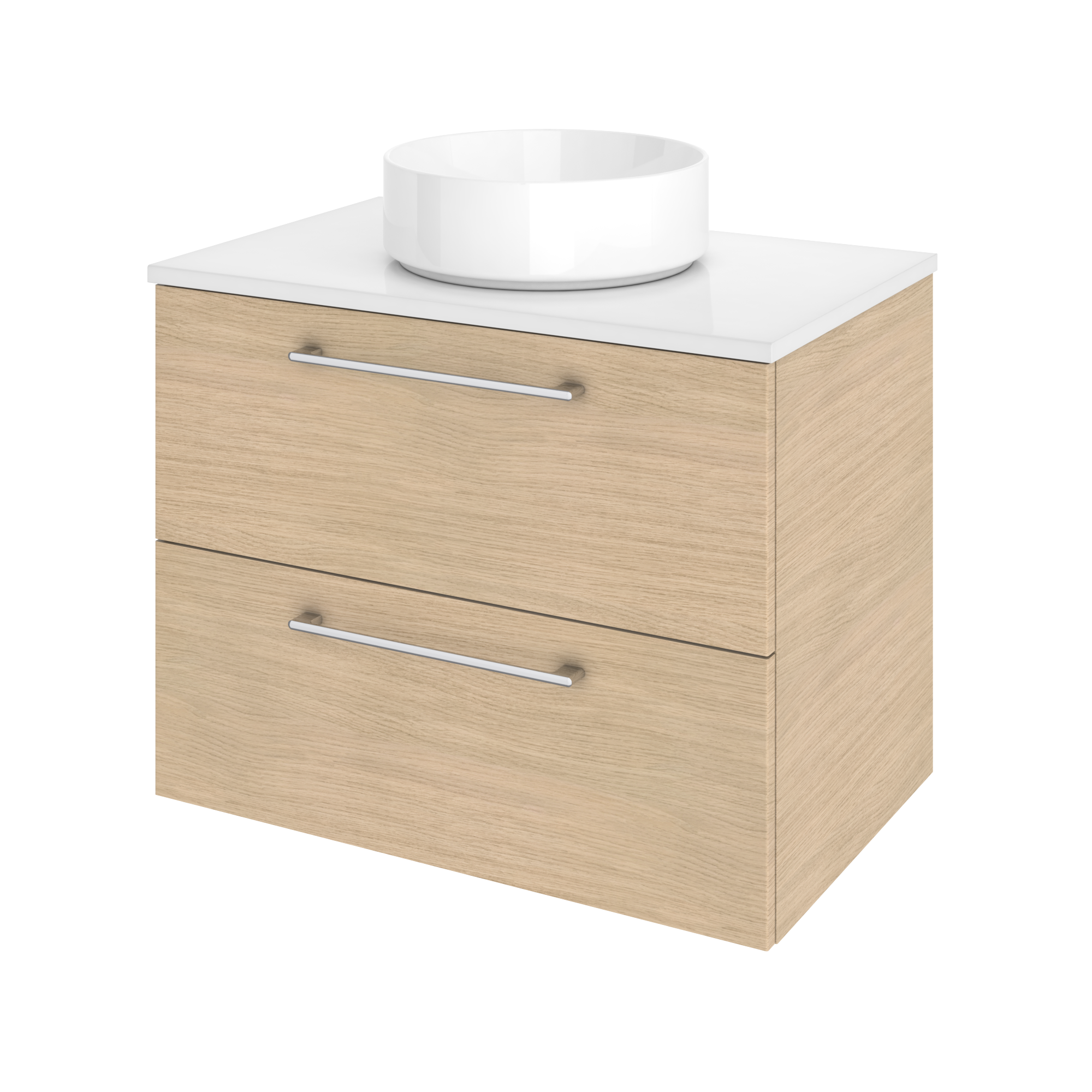 Lavabo sobre encimera de cerámica Studio 37 cm de diámetro redondo blanco brillante - 11