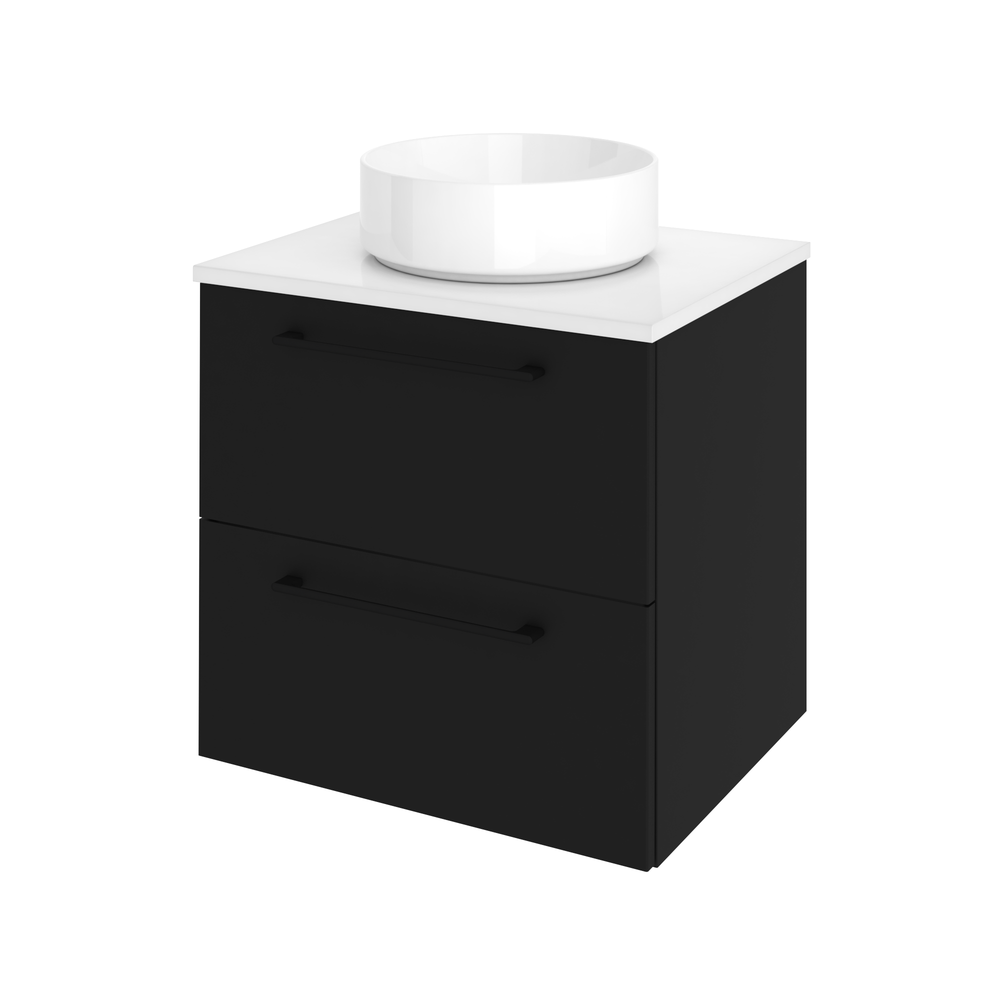 Szafka pod umywalkę Remix Black Mat 60 Sensea - 22